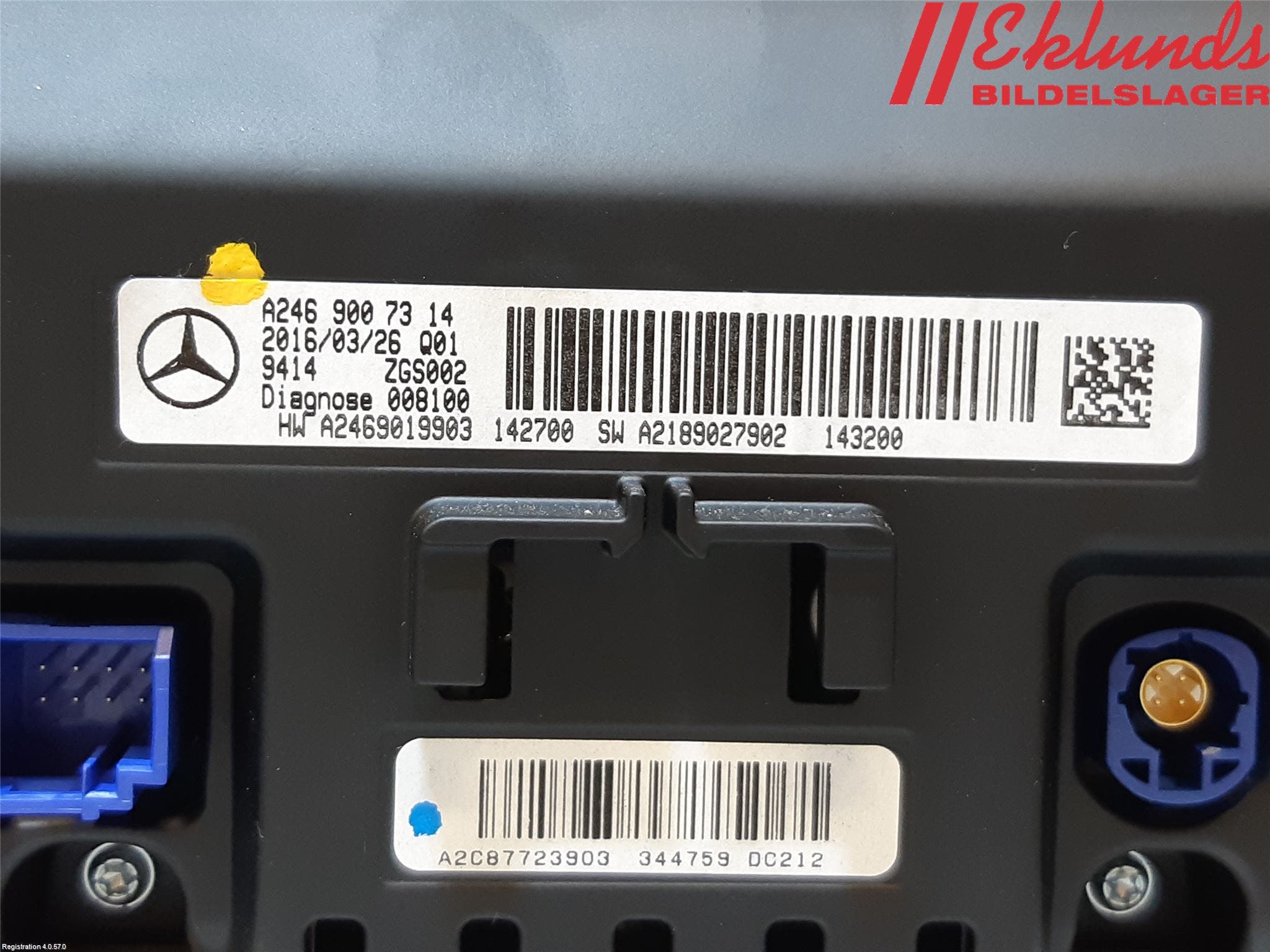 Mercedes-Benz MB A-KLASS (W176) 13-18 Bildskärm