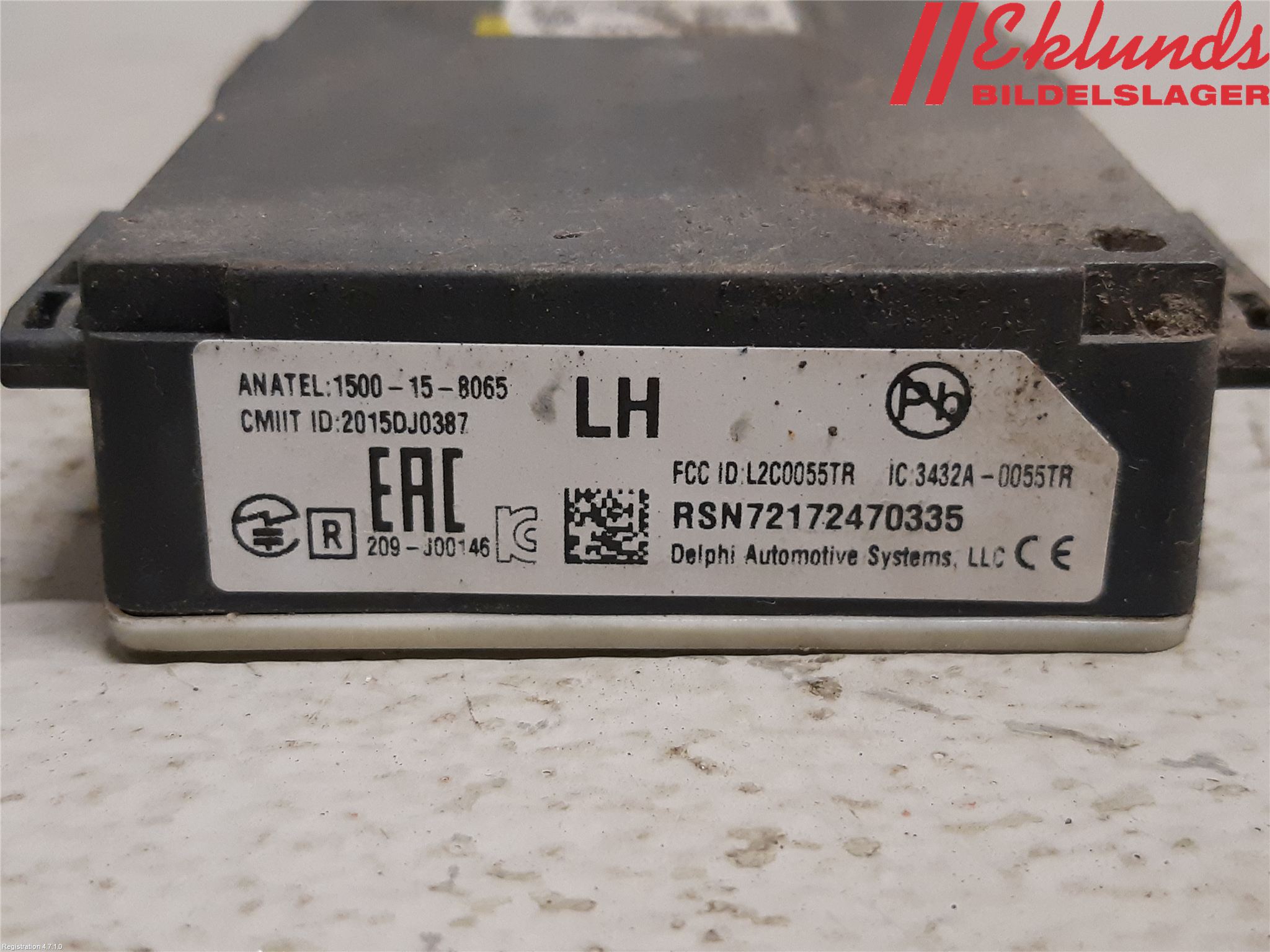 Volvo S90 17->> Sensor Aktivt Kollisionsskydd