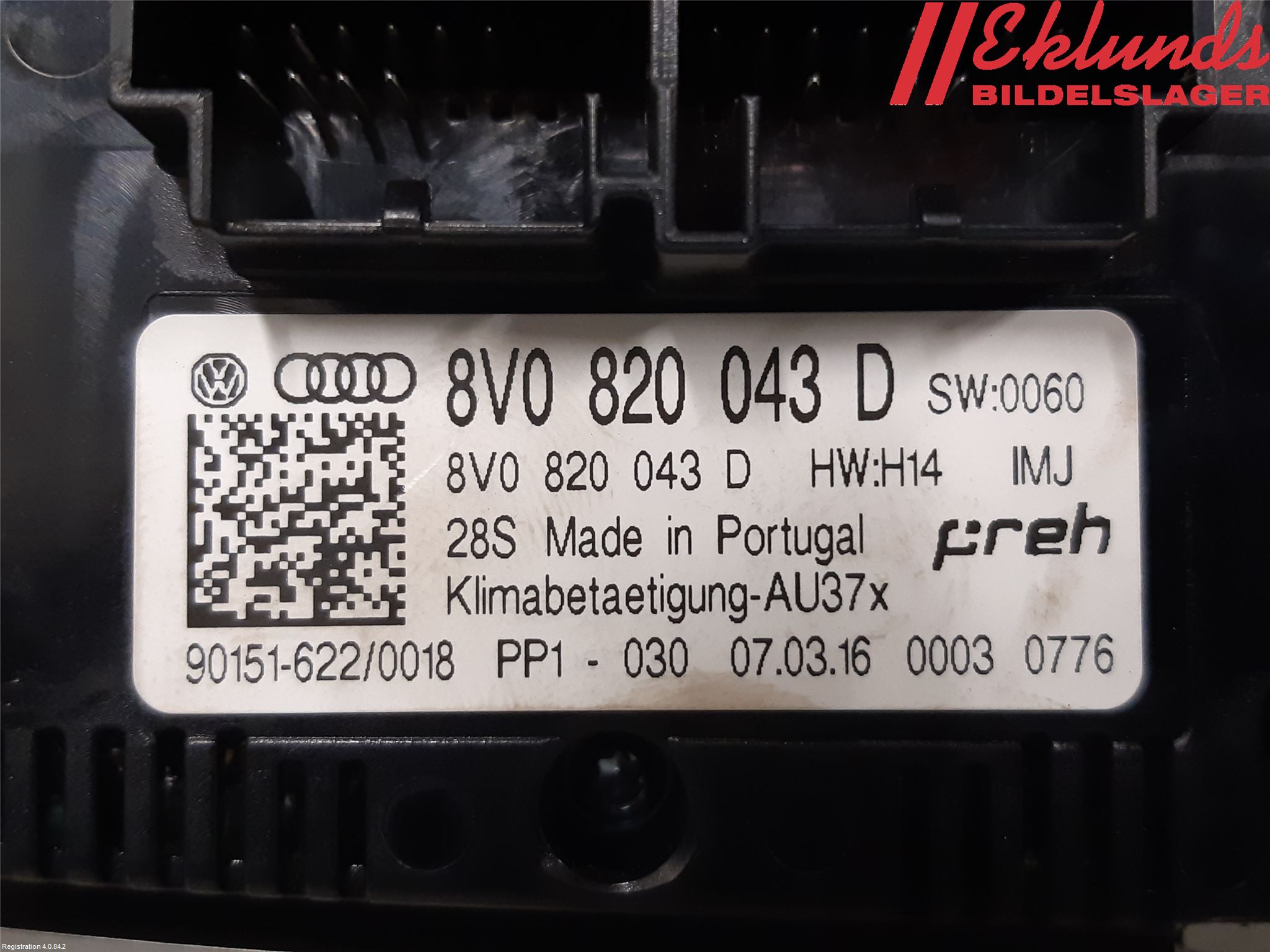 Audi A3/S3 8V 13-20 Ac Styrenhet Ac Manöveren