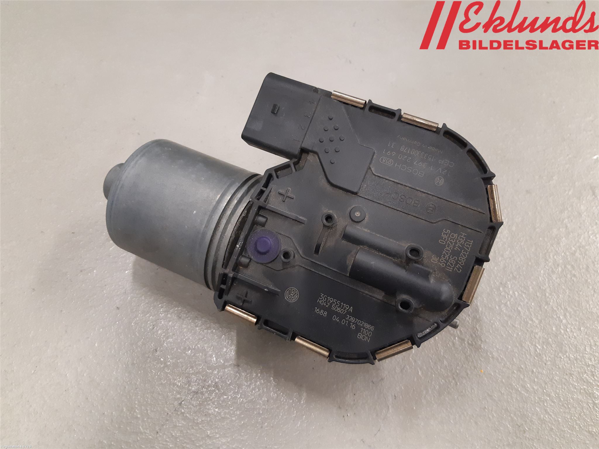 Volkswagen VW PASSAT 15-19 Torkarmotor Vindruta