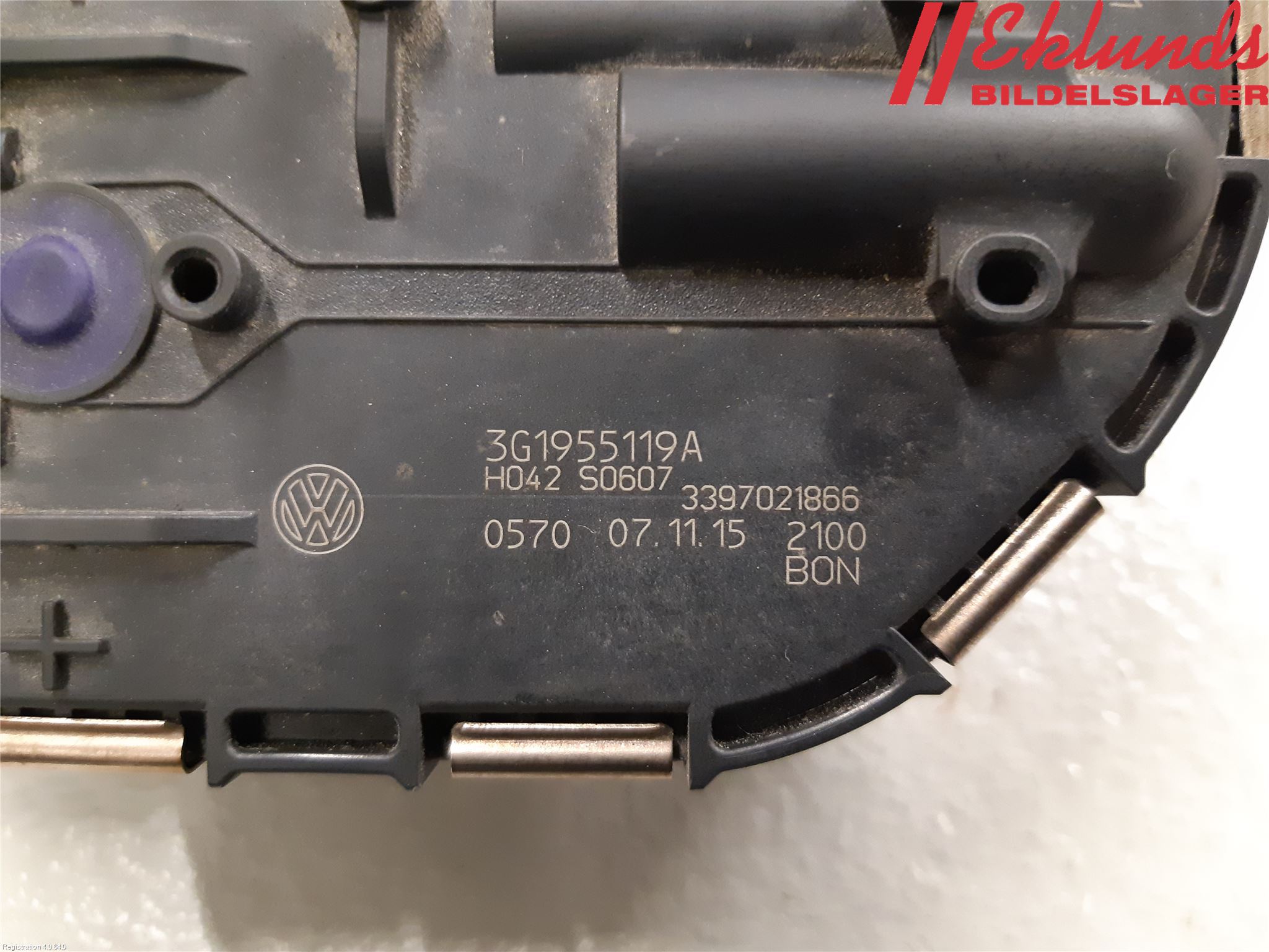 Volkswagen VW PASSAT 15-19 Torkarmotor Vindruta