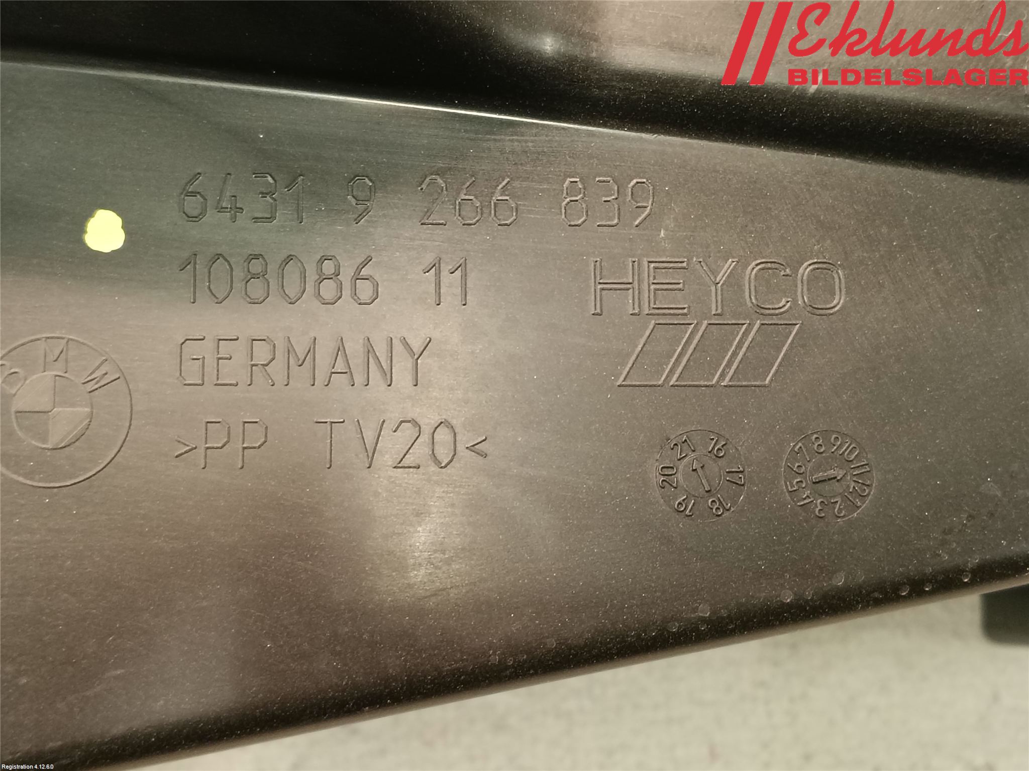 BMW i3 I01 13-22 Deflektor Plåt-Plast Kylning