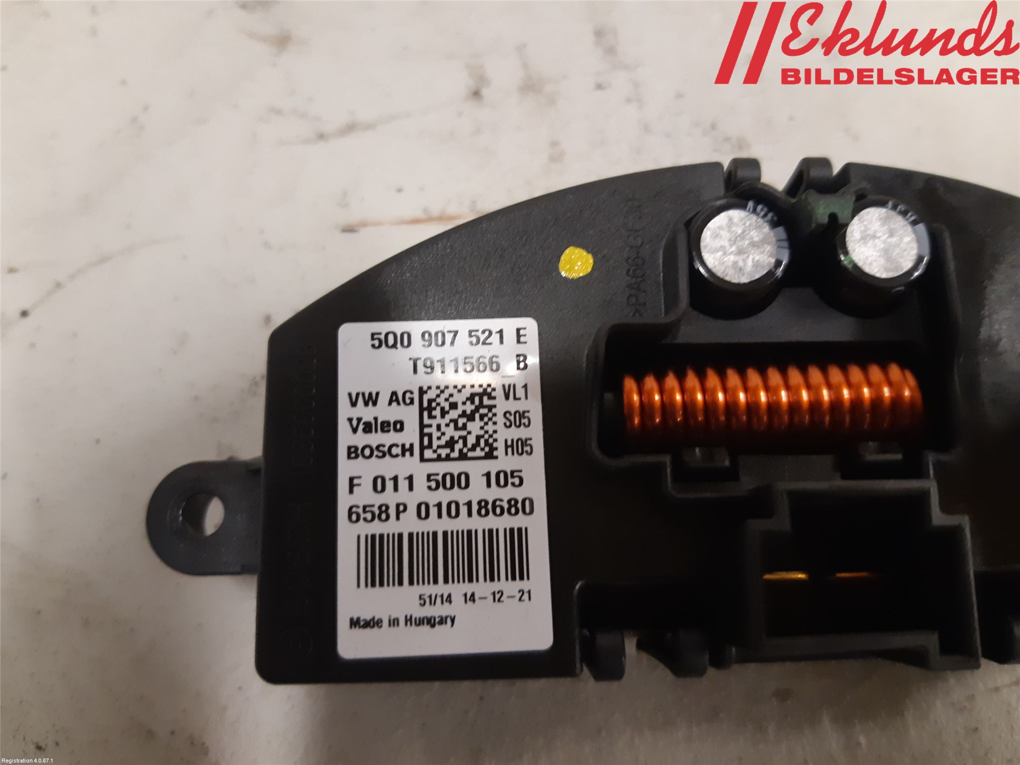 Audi A3/S3 8V 13-20 Värmefläktsmotstånd