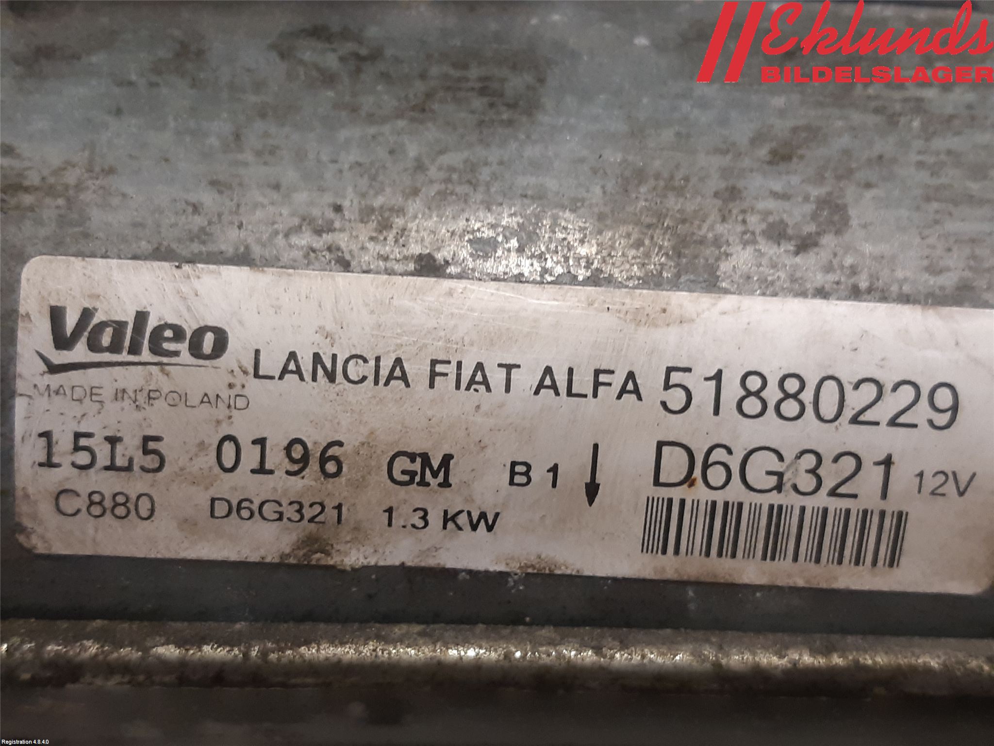 Fiat DOBLO CARGO Startmotor Diesel