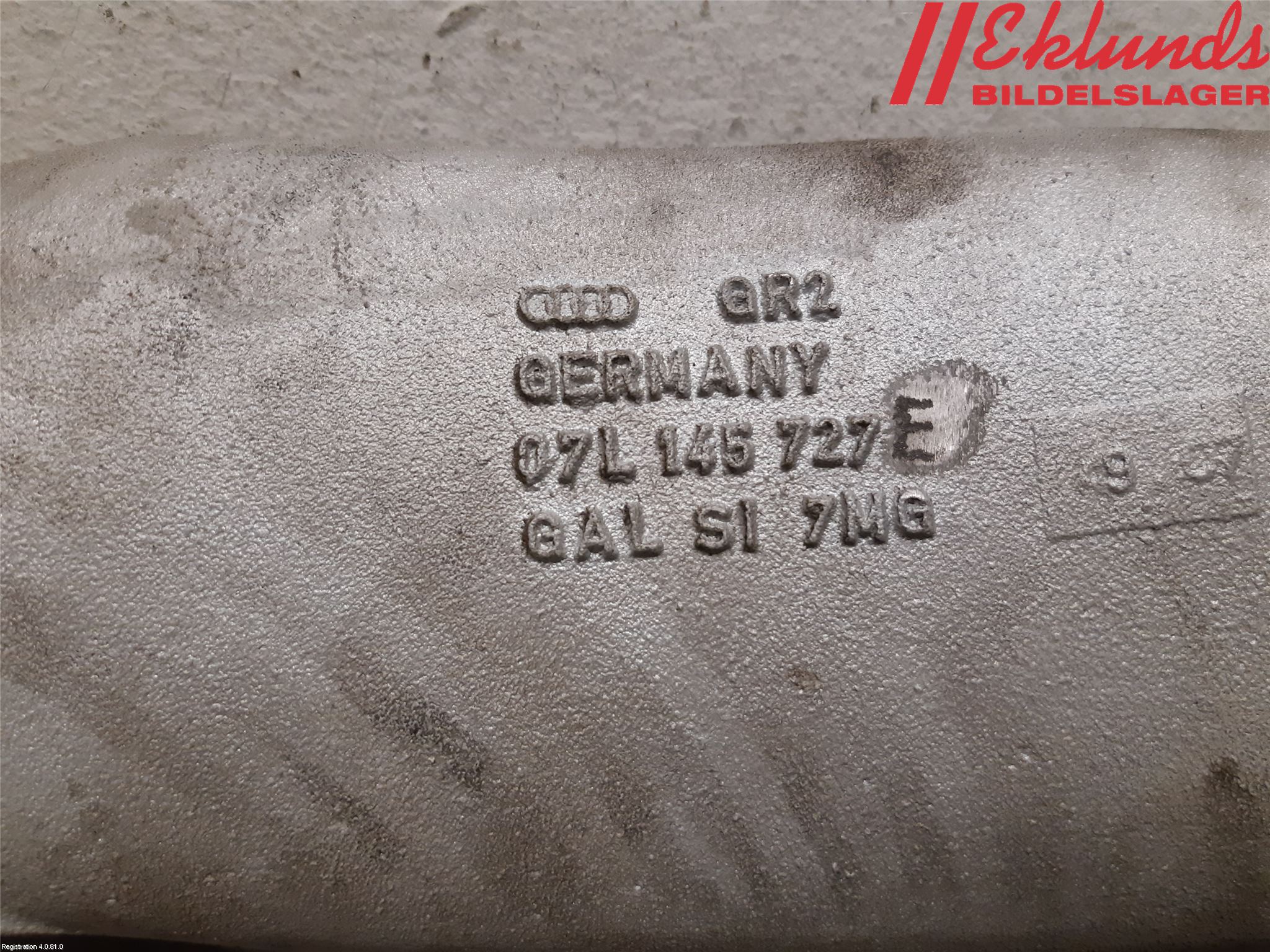 Audi A6/S6     05-11 Laddluft-Intercoolerrör