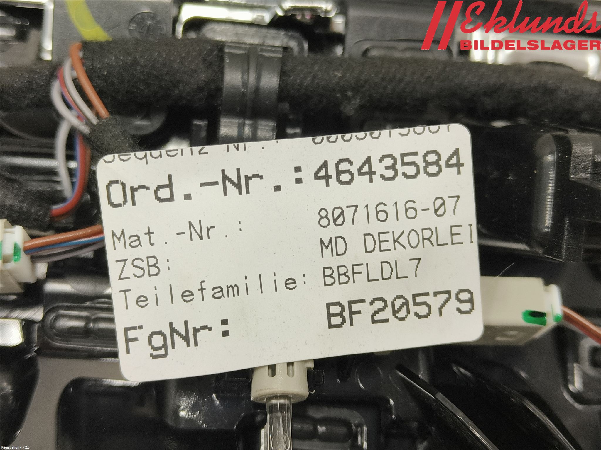 BMW 5 G30/G31/F90 17-23 Instrumentbräda Inlägg-Dekorlist