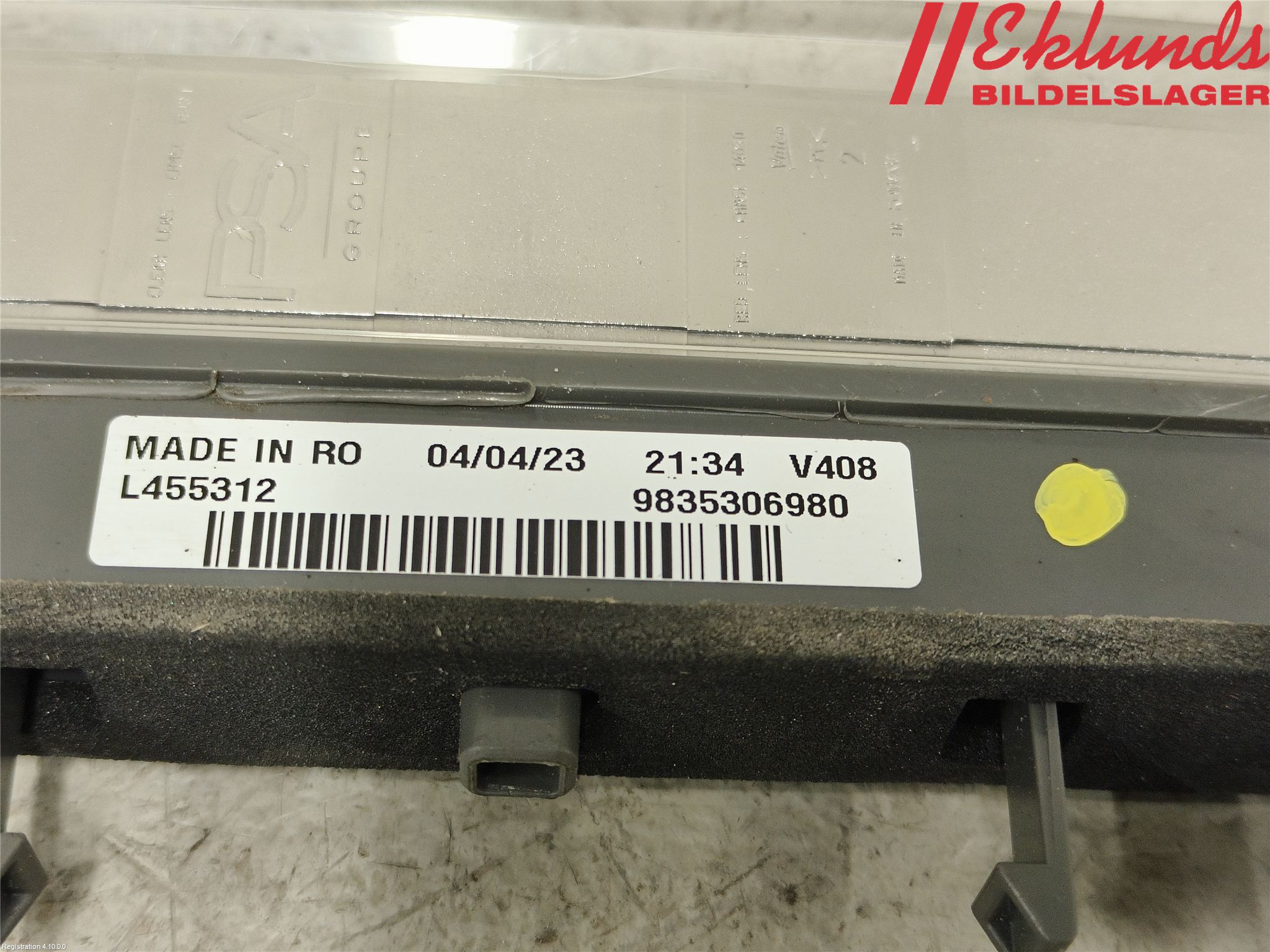 Peugeot 308/E-308 21- Bromsljus Bakruta