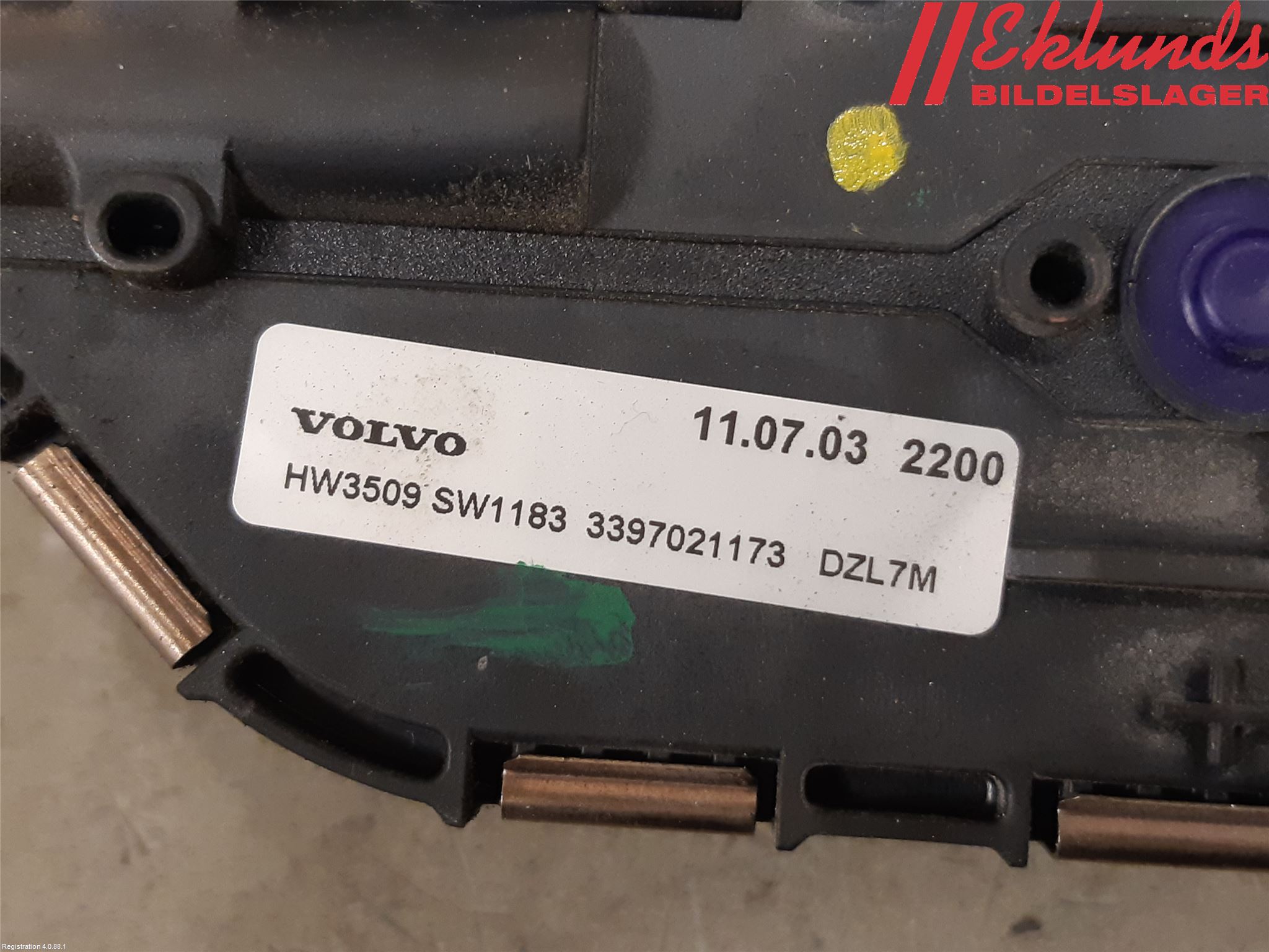 Volvo V60 11-13 Torkarmotor Vindruta