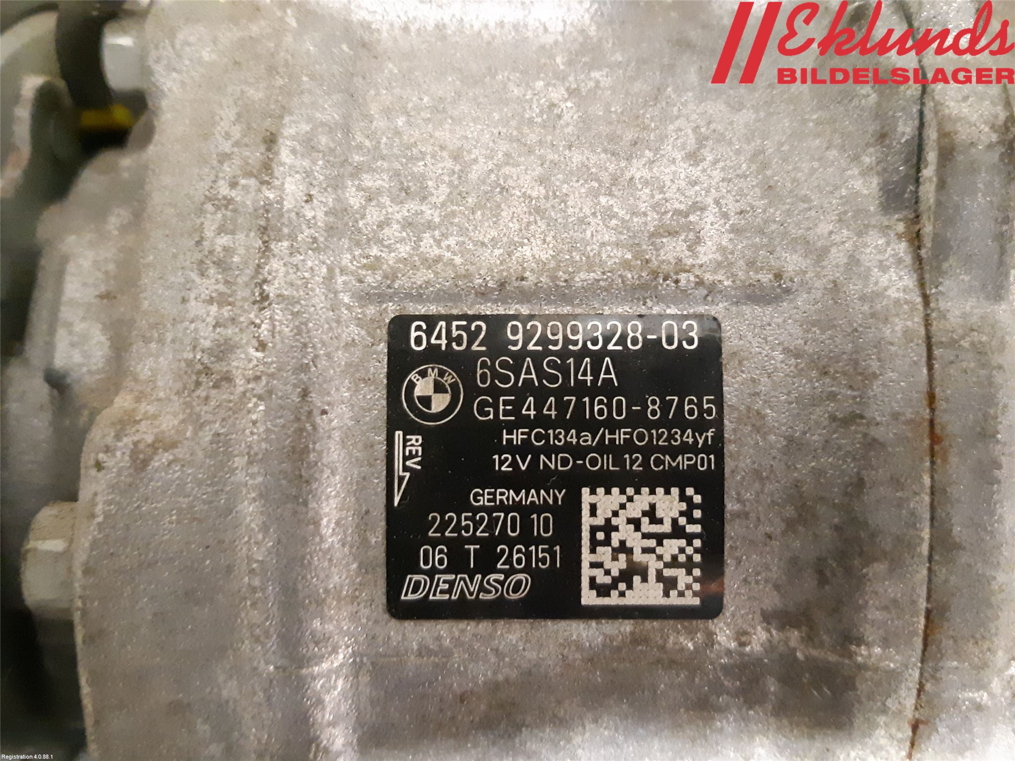 BMW 1 F20/F21 11-19 Ac Kompressor