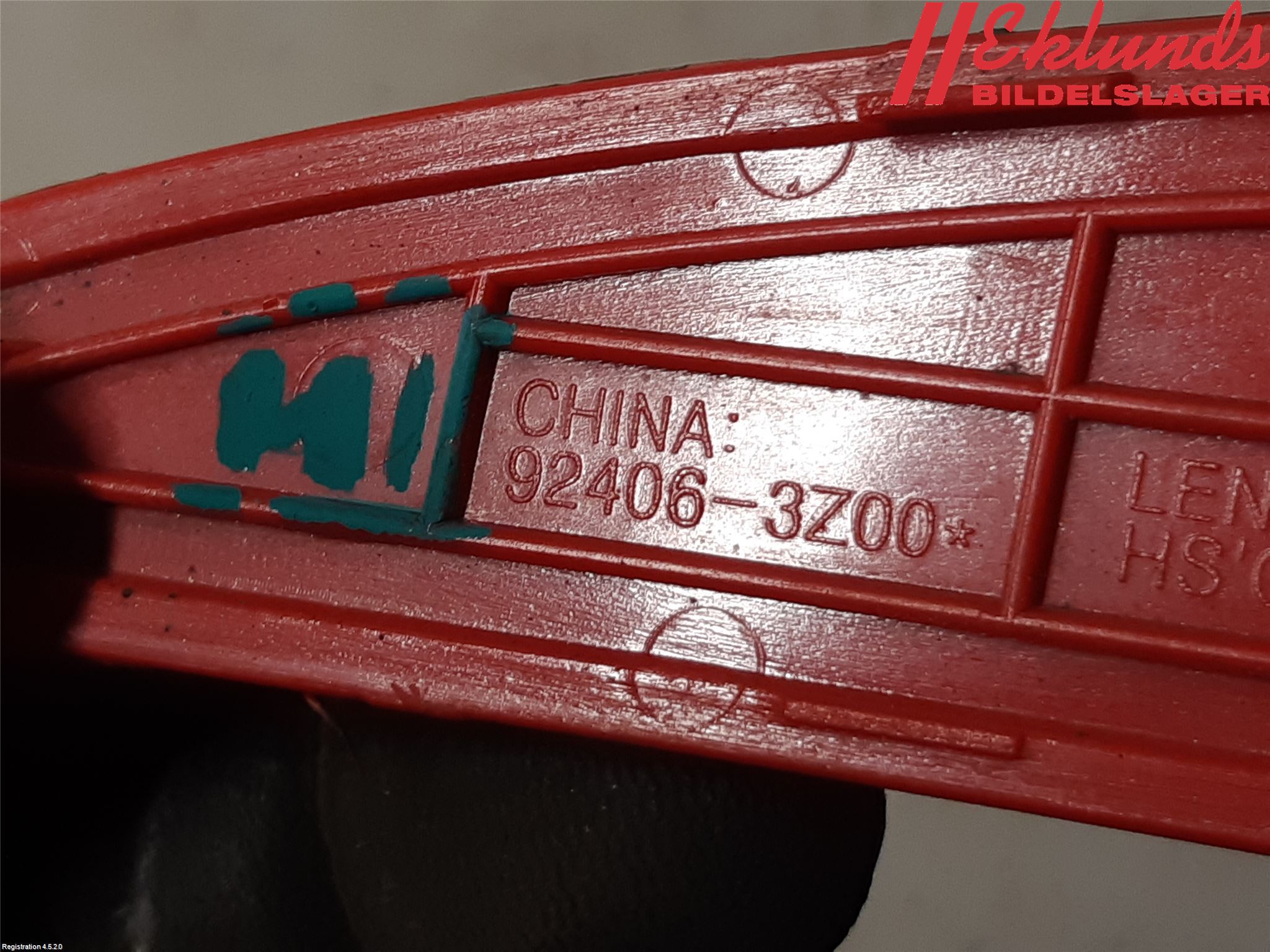 Hyundai i40 08-15 Dimljus/Reflex Bak