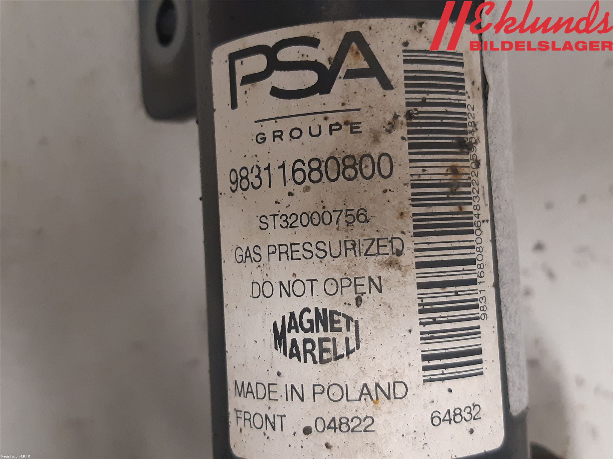 Peugeot 208/E-208 20- Fjäderben Fram Höger