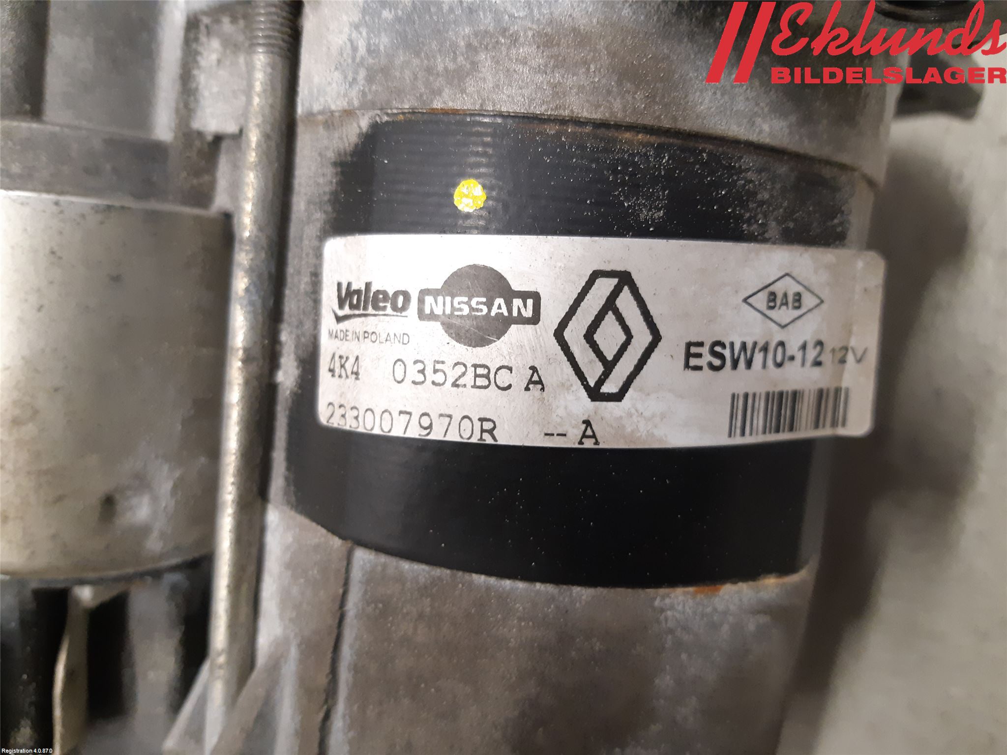 Renault CLIO IV 12-16 Startmotor