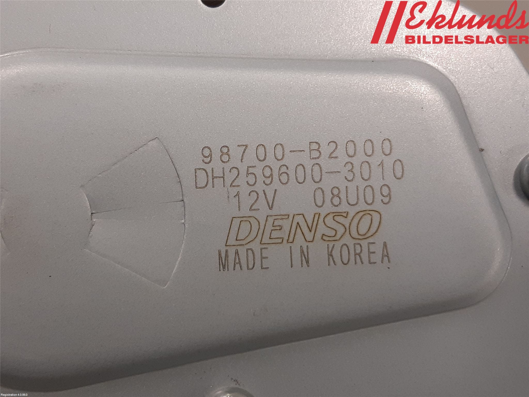 Kia SOUL 09- Torkarmotor Baklucka