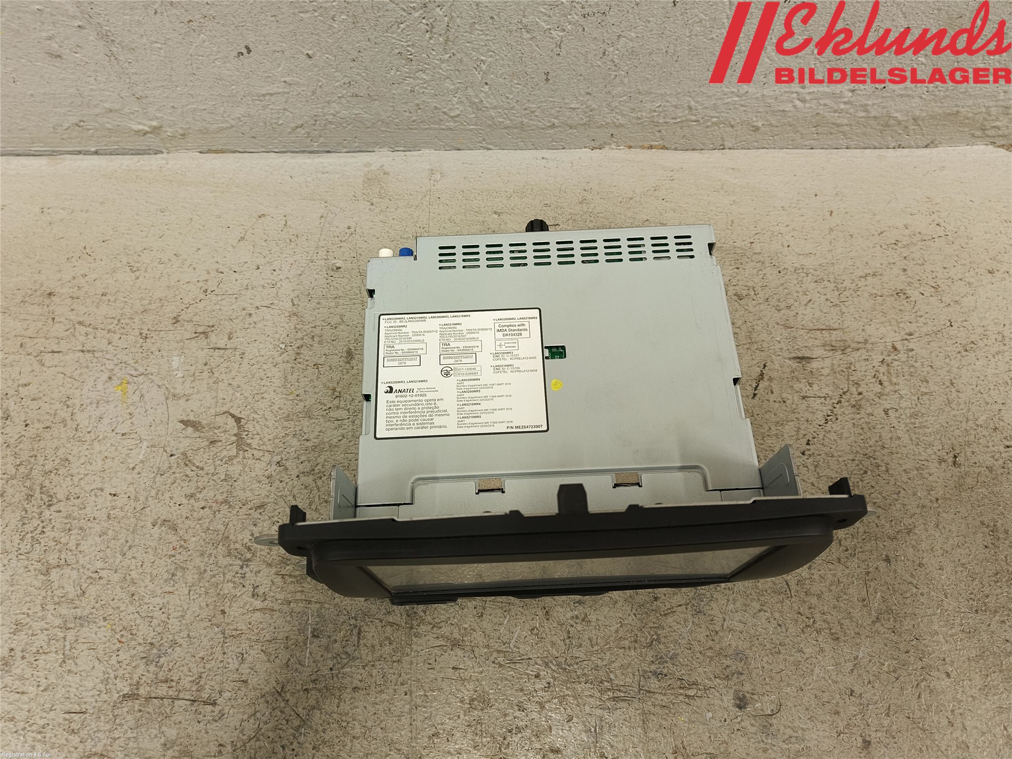 Renault TRAFIC/E-TECH 15- Cd Radio - Multimediapanel