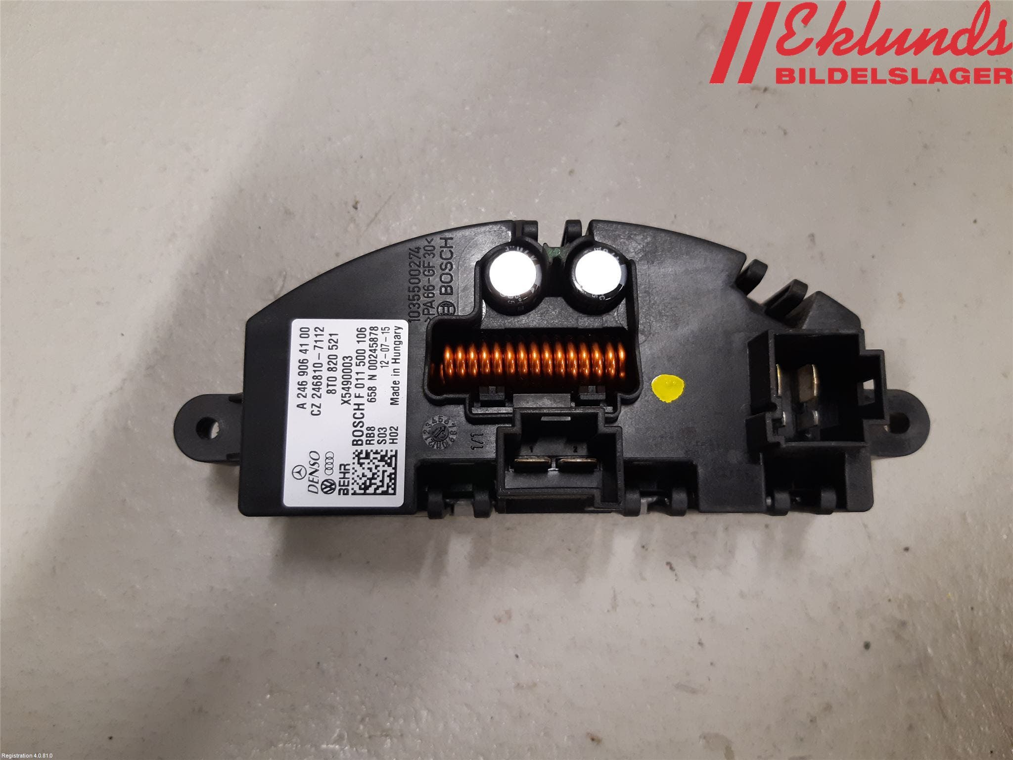 Audi A4 12-15 Värmefläktsmotstånd