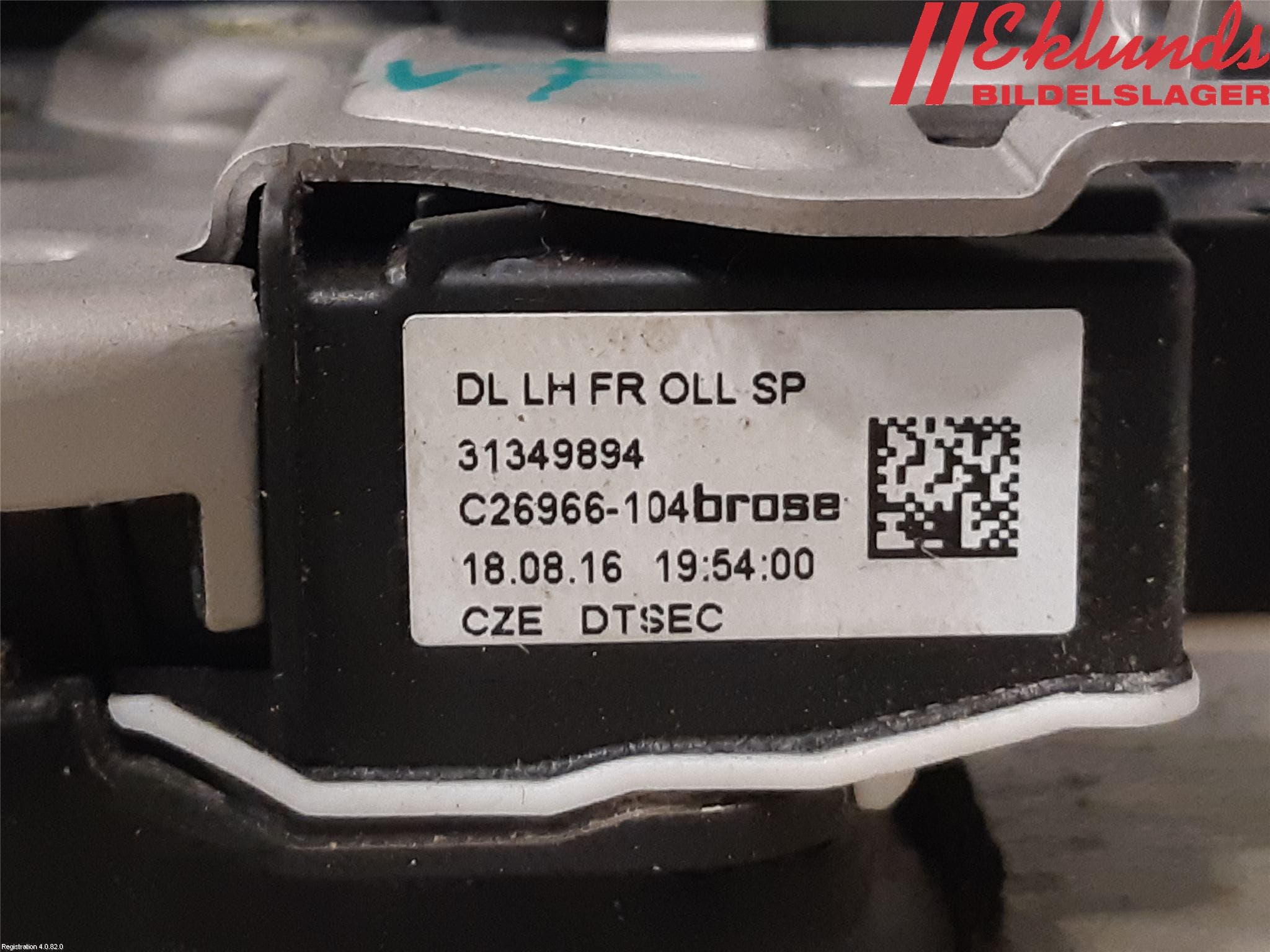 Volvo V90 17->> Låskista-Dörrlås