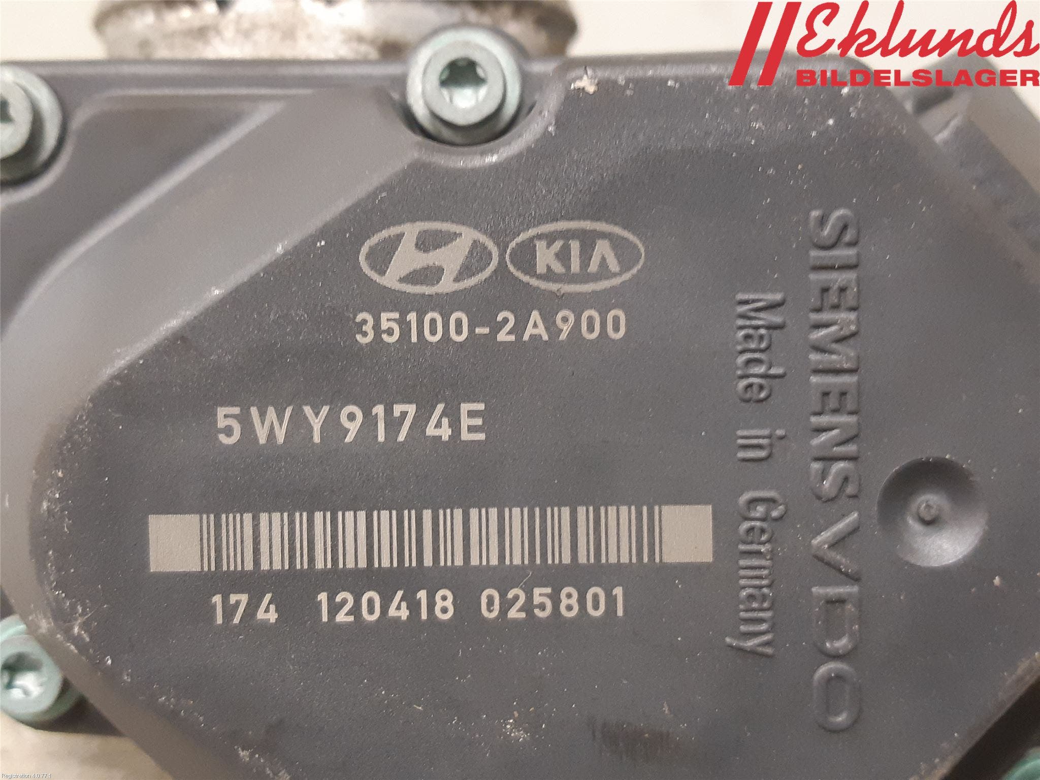 Hyundai i40 08-15 Injspjällhus