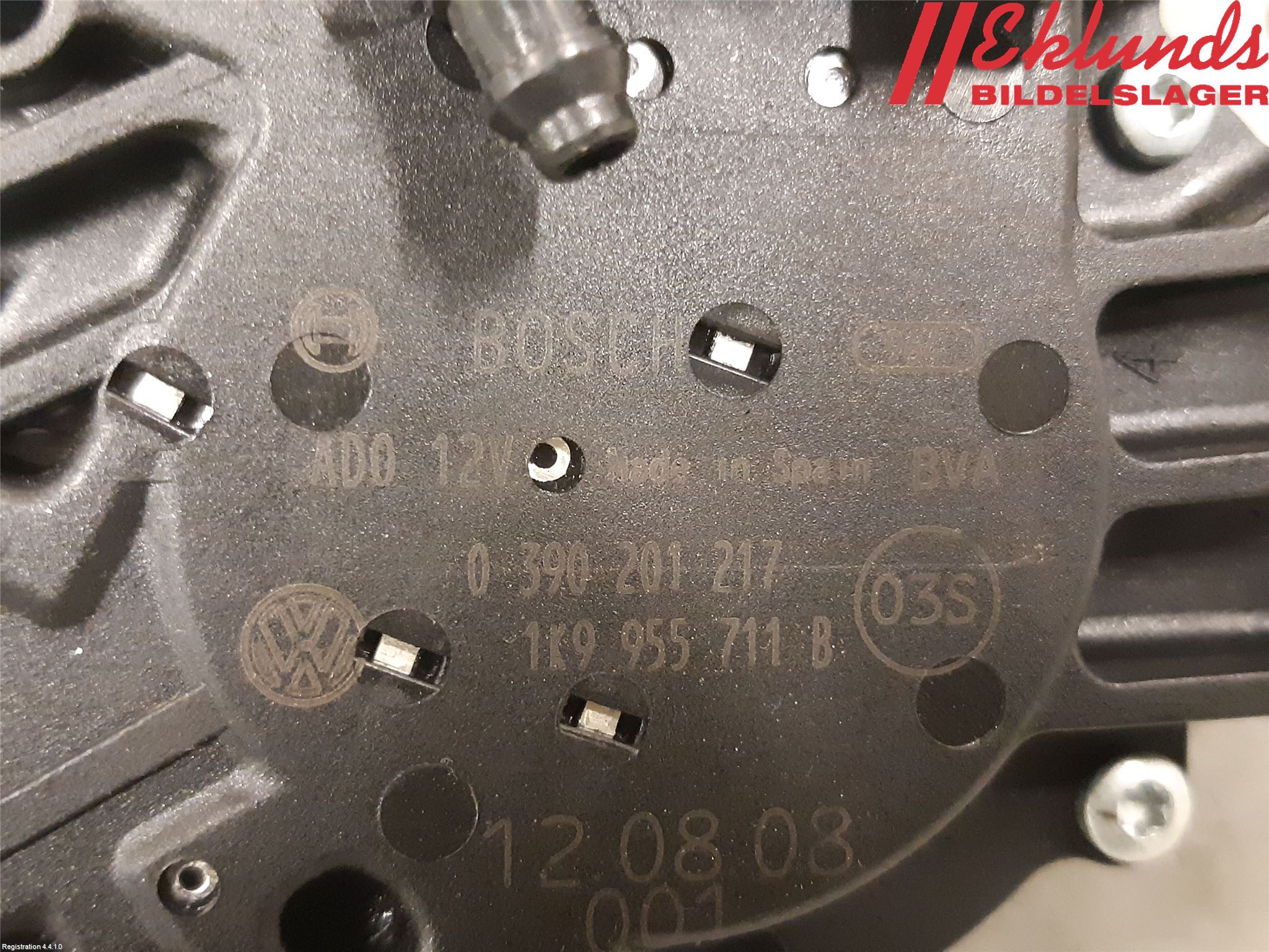 Volkswagen VW GOLF VI 09-13 Torkarmotor Baklucka