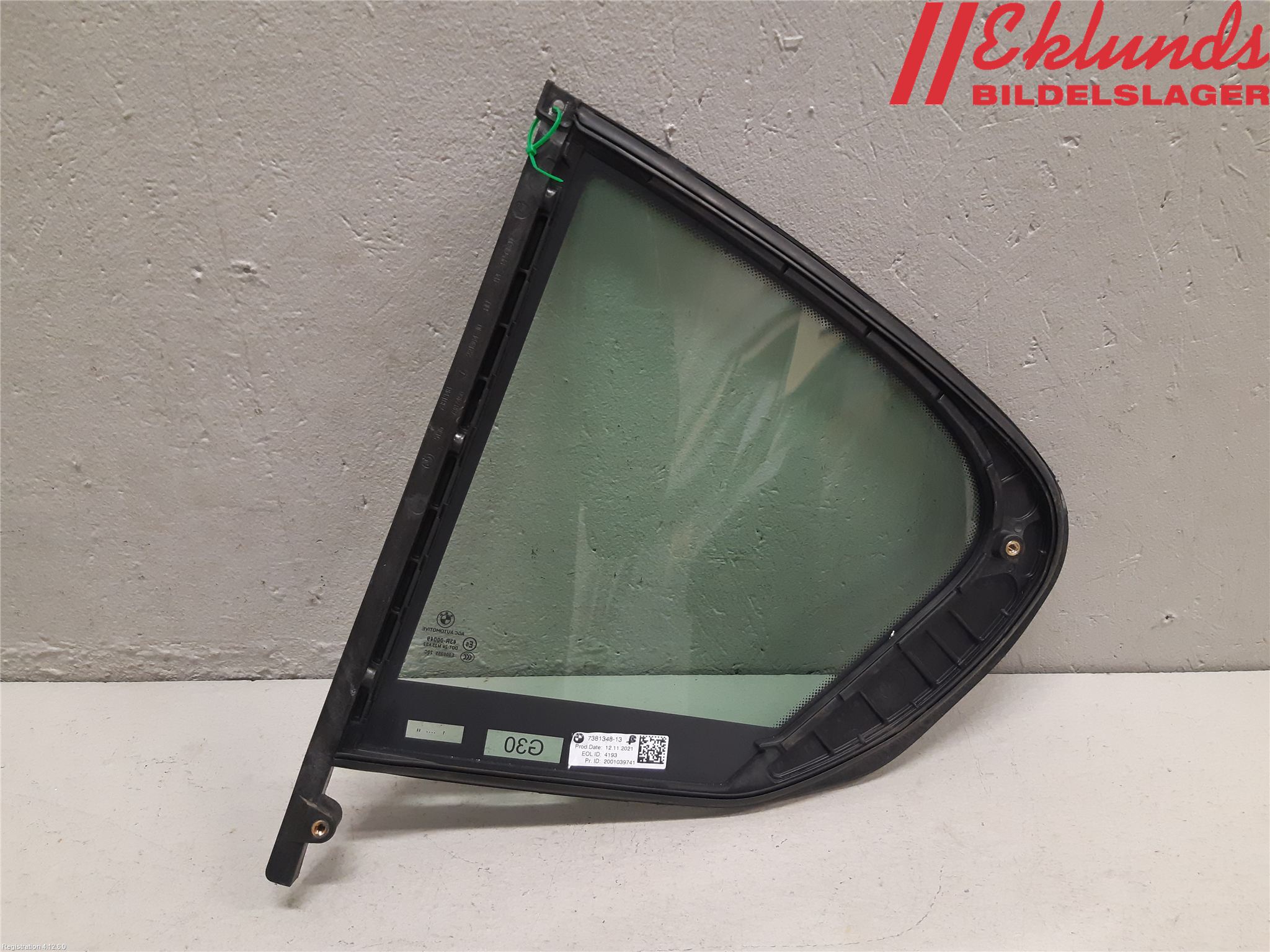 BMW 5 G30/G31/F90 17-23 Dörruta Bak Lilla Hö