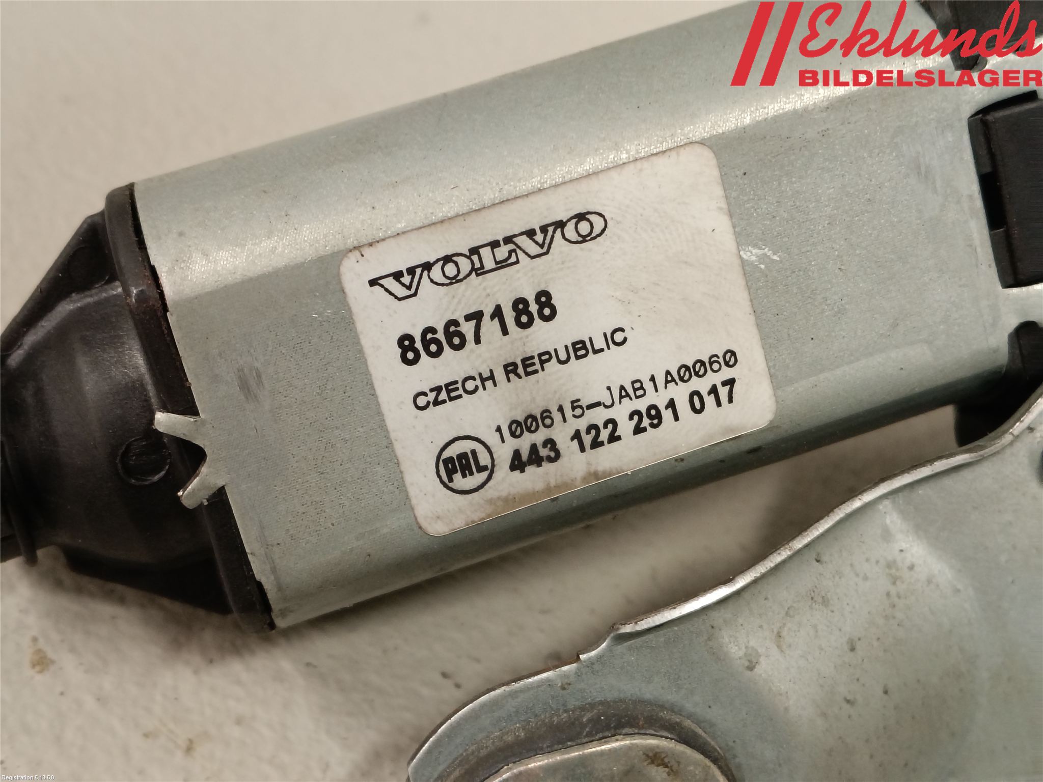 Volvo V70 05-08 Torkarmotor Baklucka