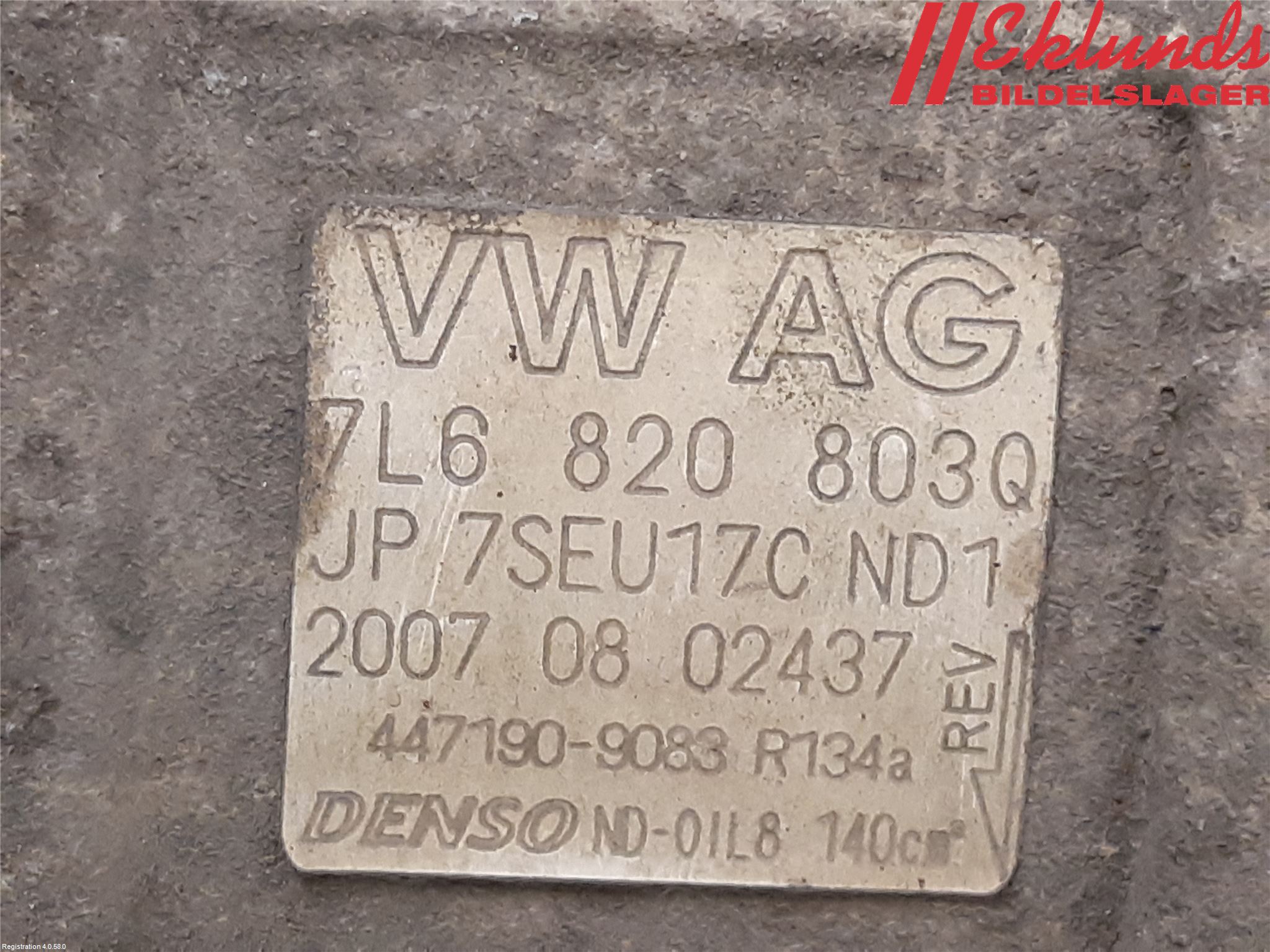 Volkswagen VW TOUAREG 7L 03-10 Ac Kompressor