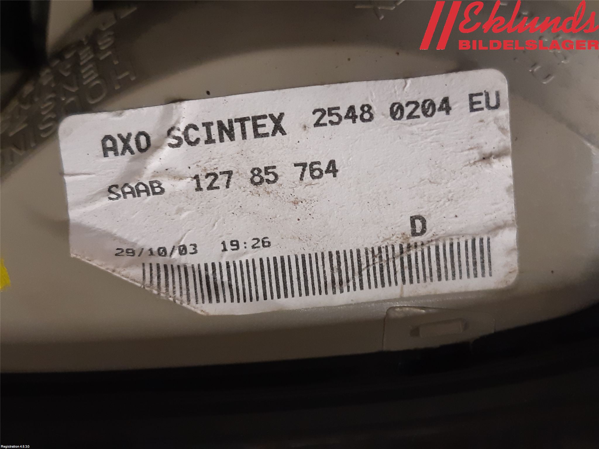 Saab 9-3 VER 2 Bakljus Lucka Hö