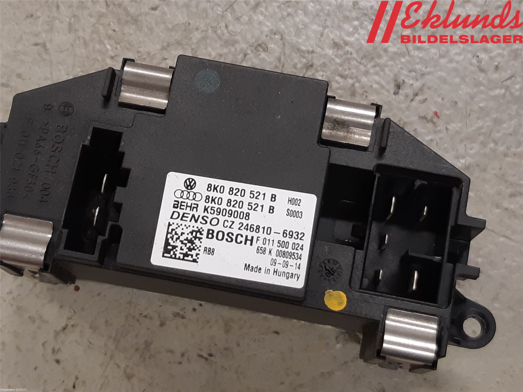 Audi Q5 09-16 Värmefläktsmotstånd