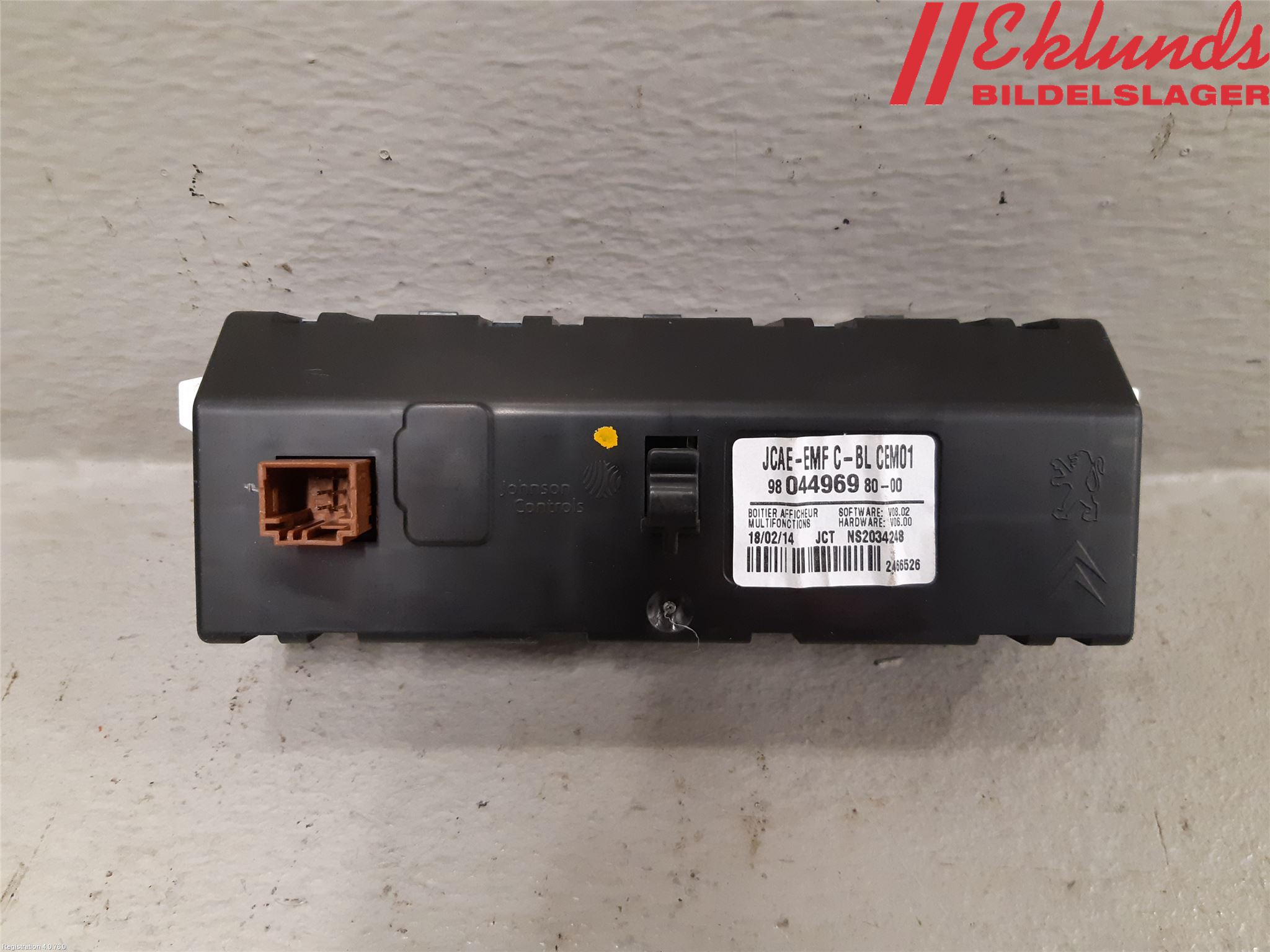 Peugeot 508 11-18 Multifunktionsdisplay