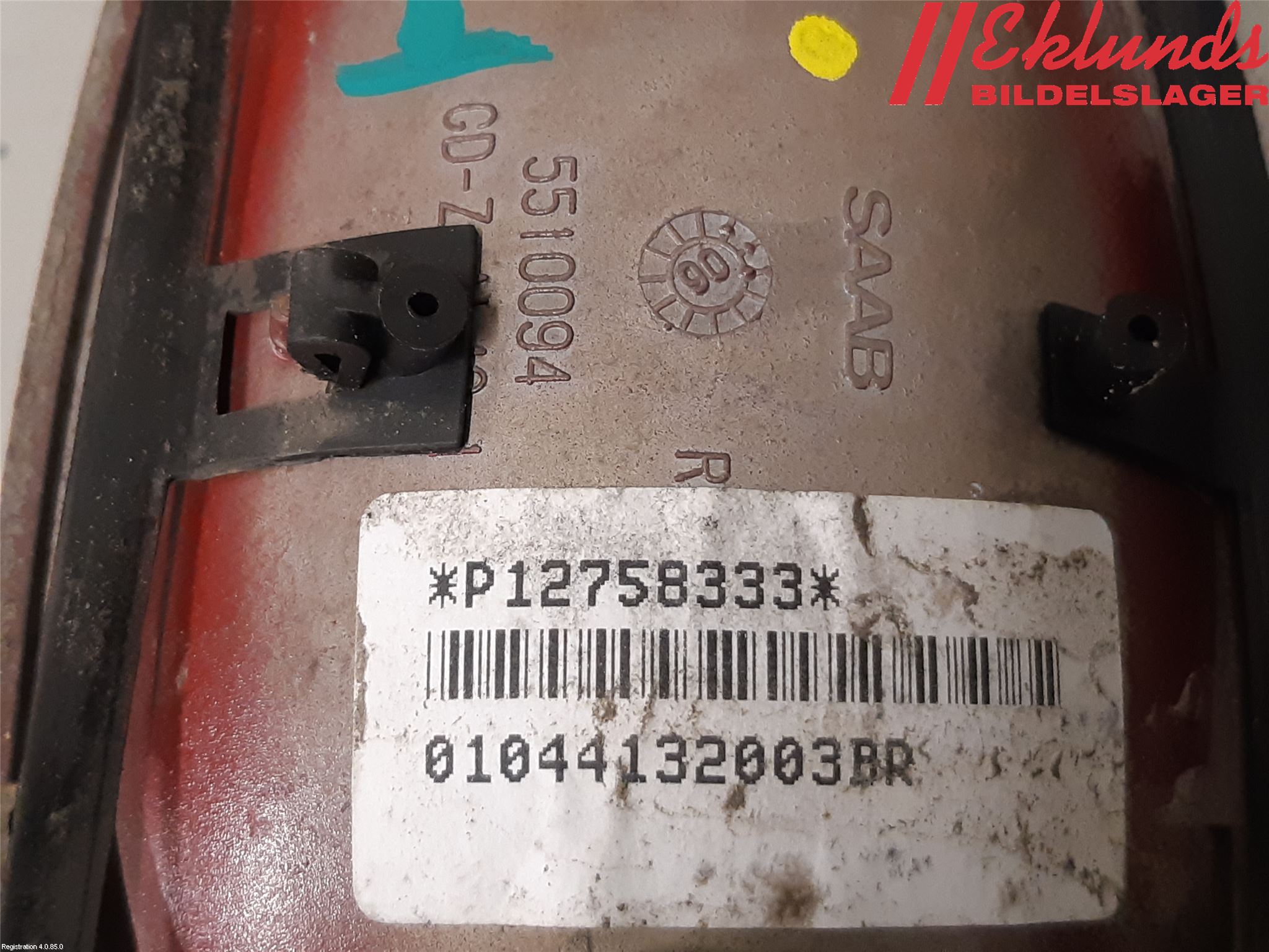 Saab 9-5     06-10 Dörrhandtag Yttre Hö