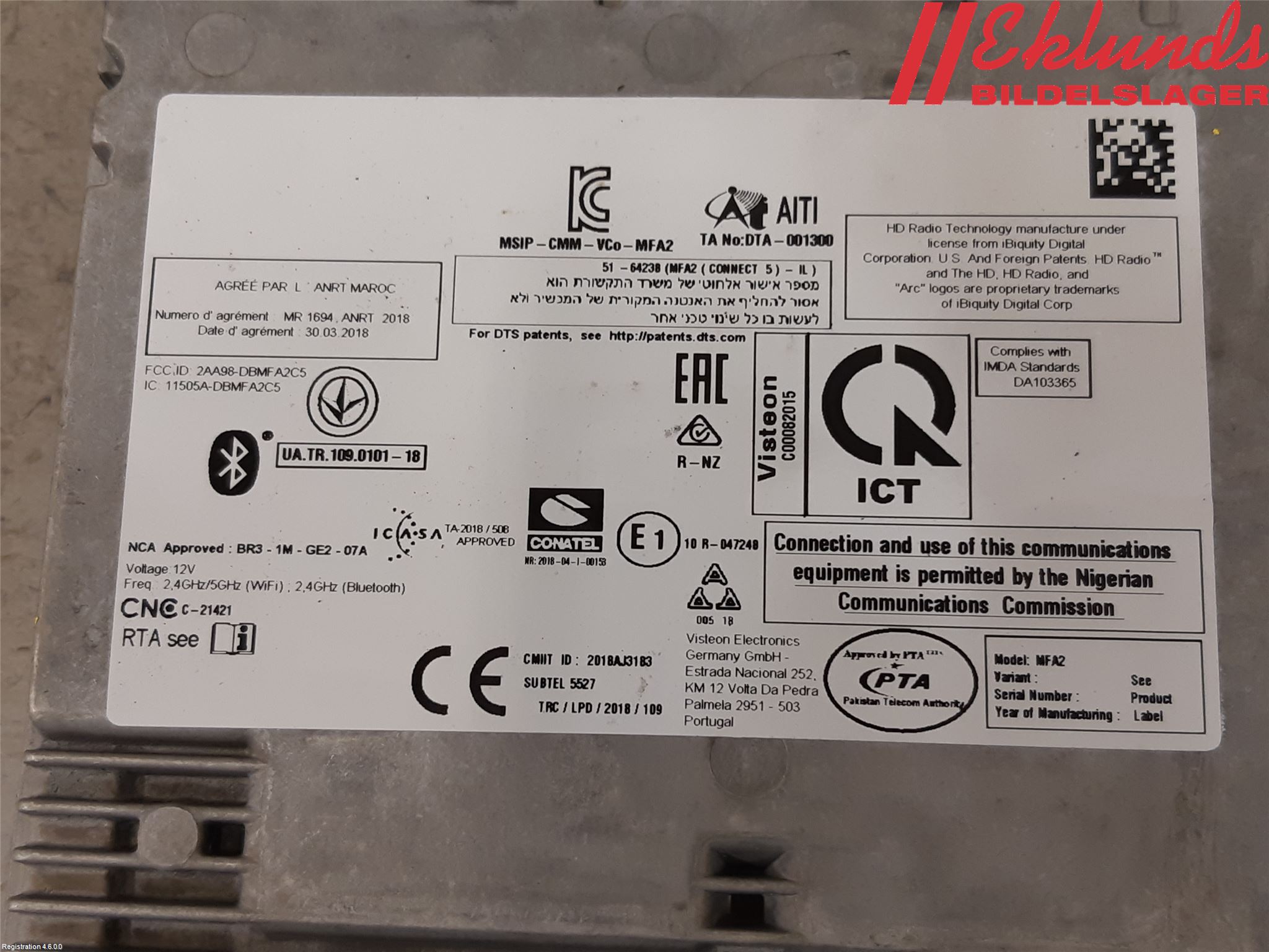 Mercedes-Benz MB SPRINTER (W907/W910) 19- Cd Radio - Multimediapanel