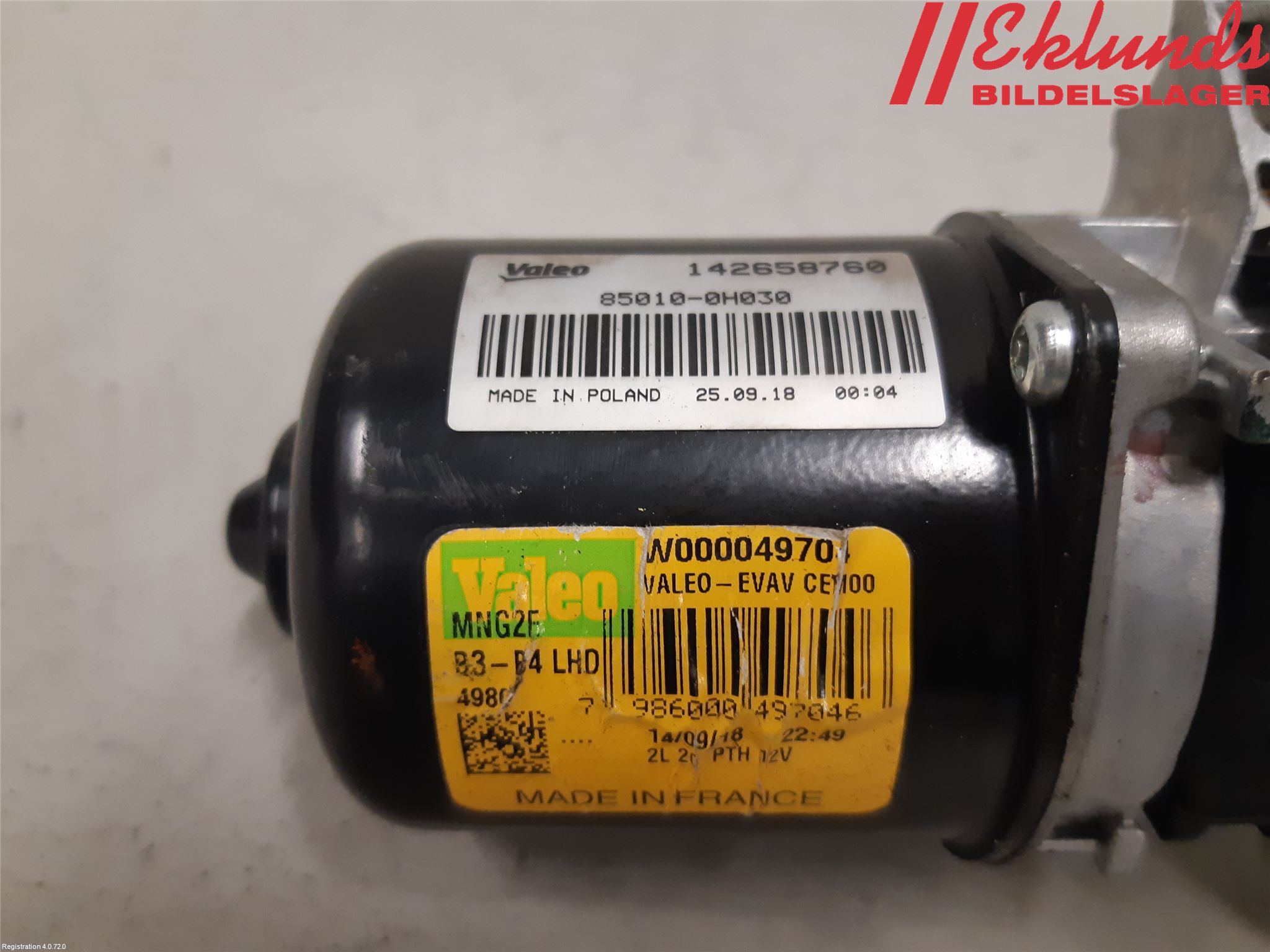 Toyota AYGO 15-21 Torkarmotor Vindruta