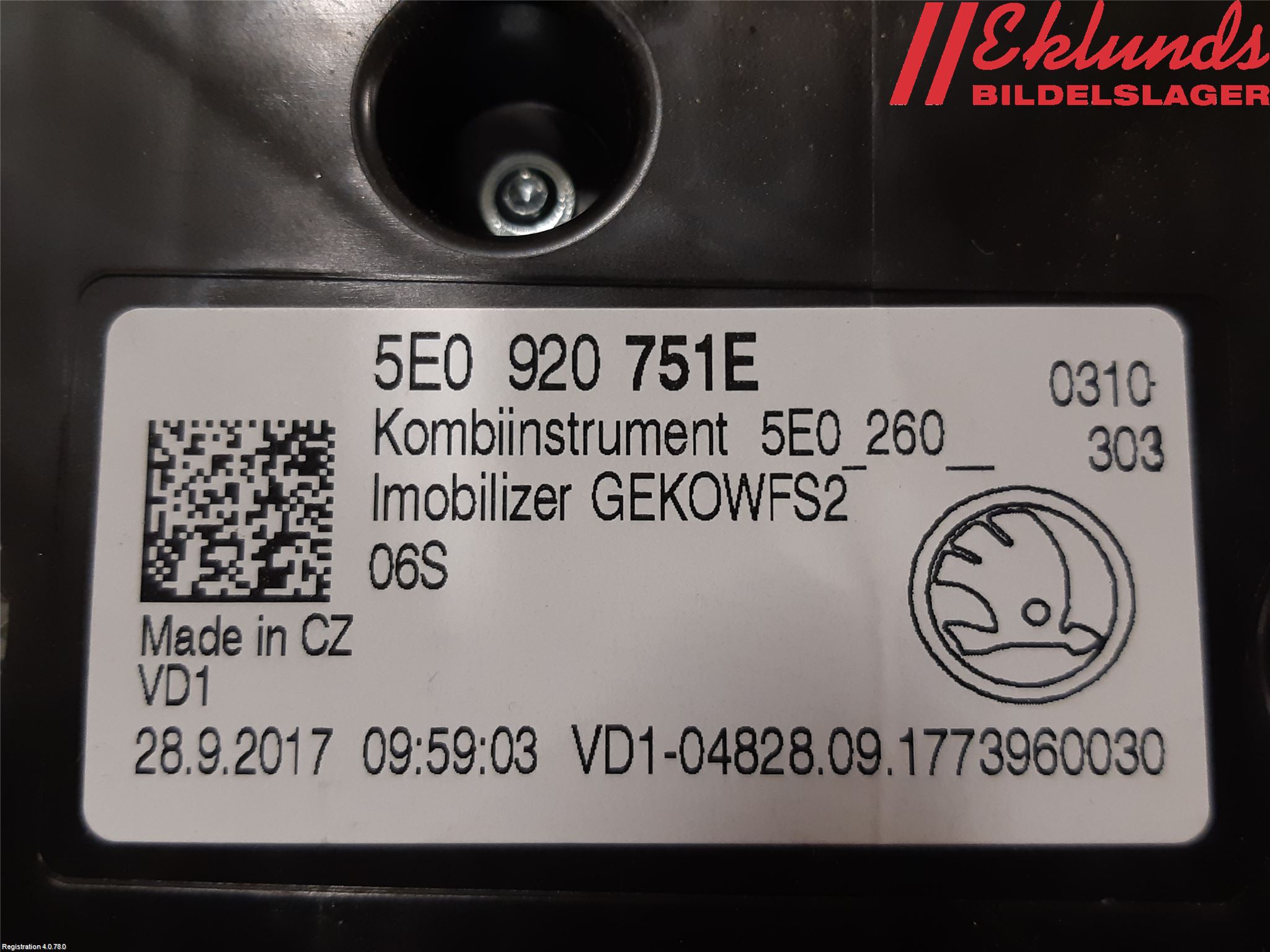 Skoda OCTAVIA (5E) 13-20 Instrument Komb