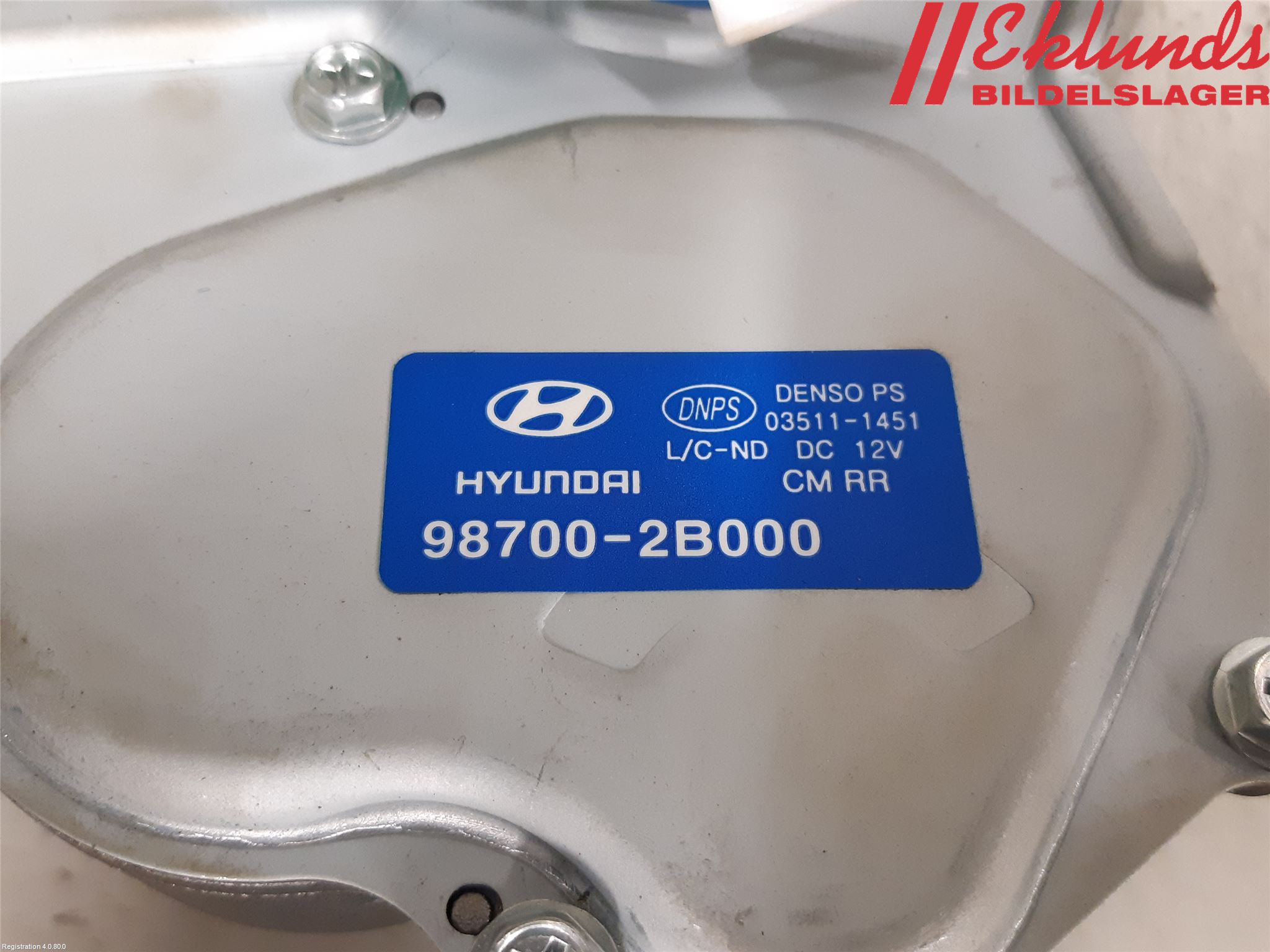 Hyundai SANTA FE  06-12 Torkarmotor Baklucka
