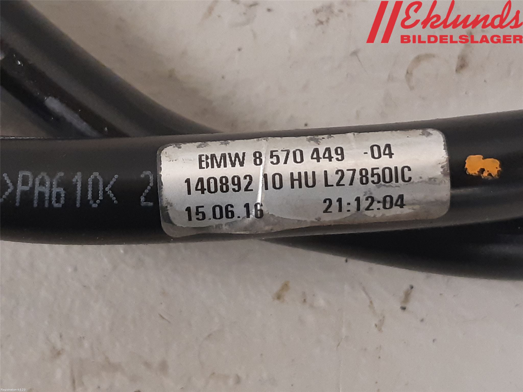 BMW 5 F10/F11/F18 09-17 Växel Rör-Slangar Automat