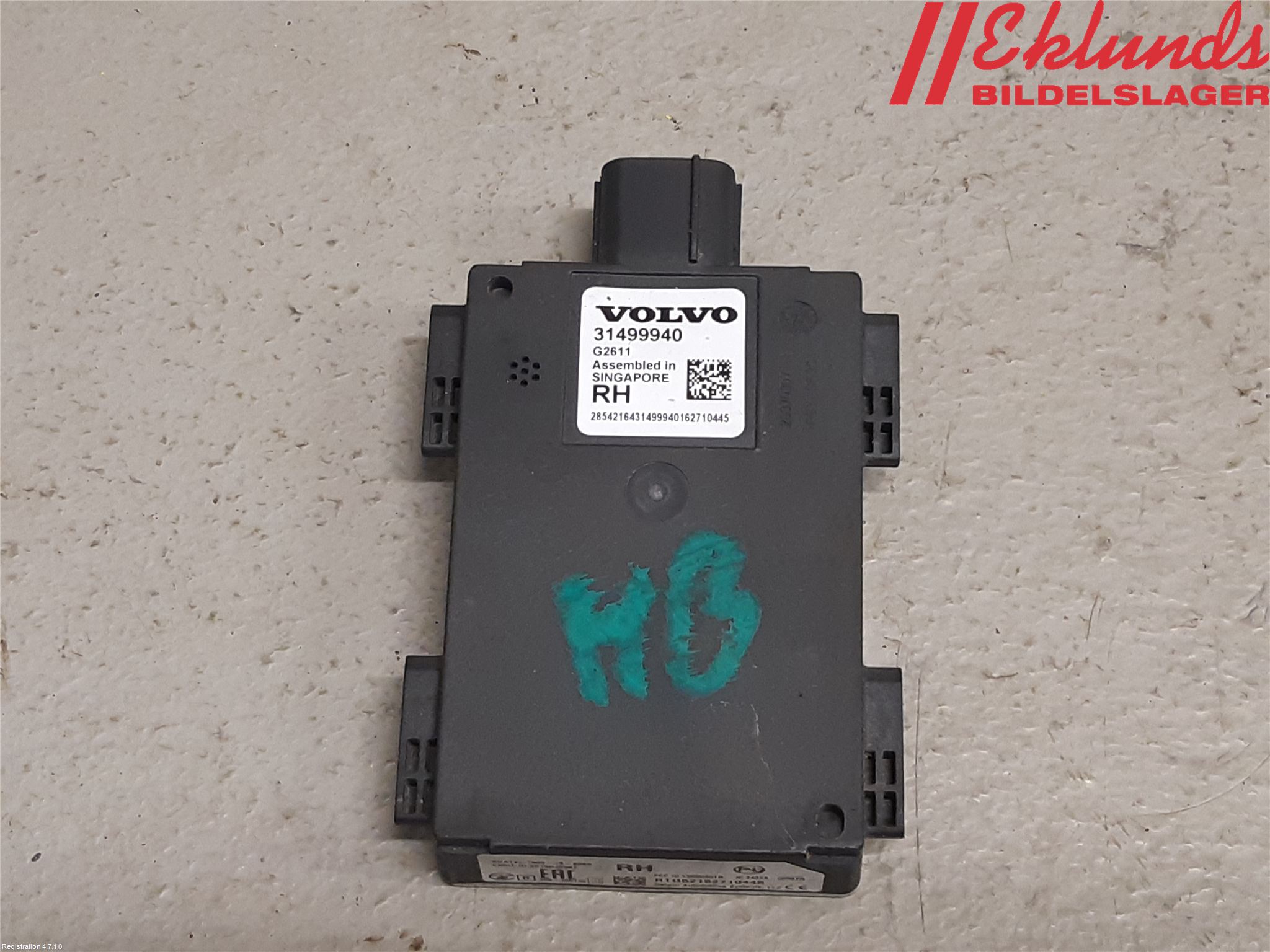 Volvo XC90/RECHARGE 16- Sensor Aktivt Kollisionsskydd