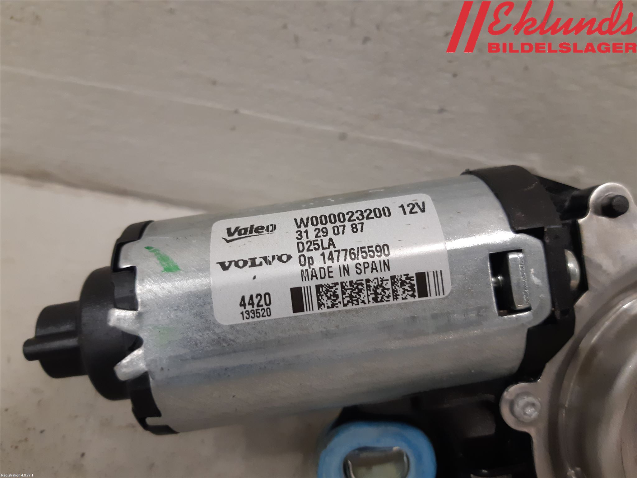 Volvo V70 08-13 Torkarmotor Baklucka