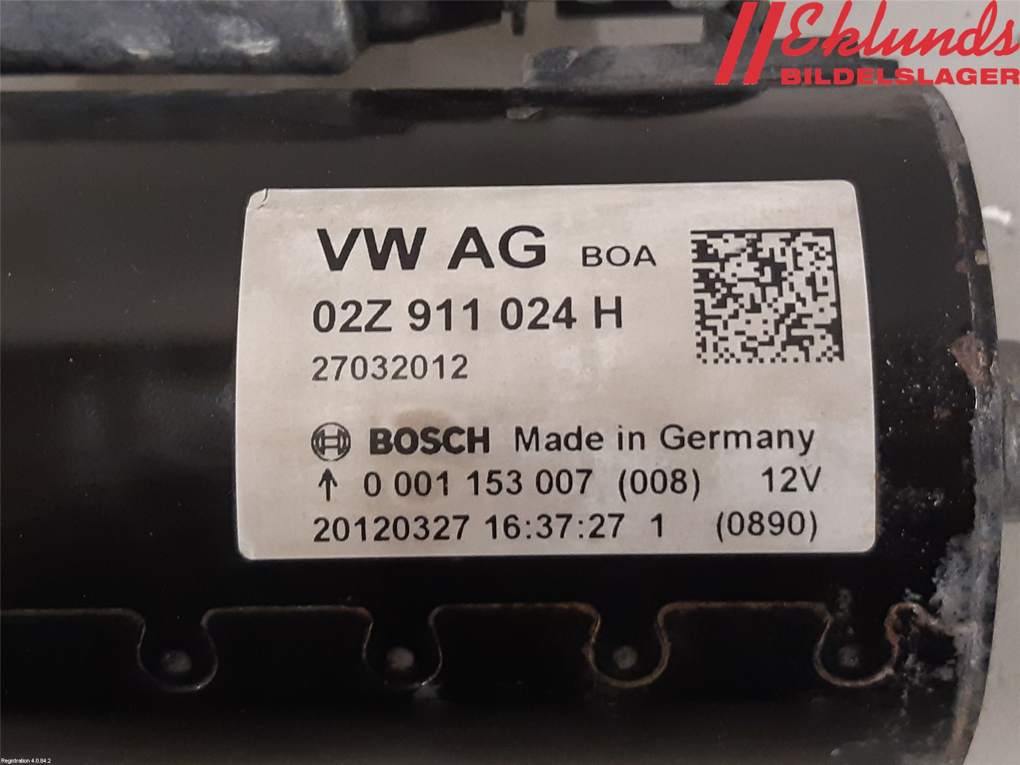 Volkswagen VW GOLF VI 09-13 Startmotor Diesel