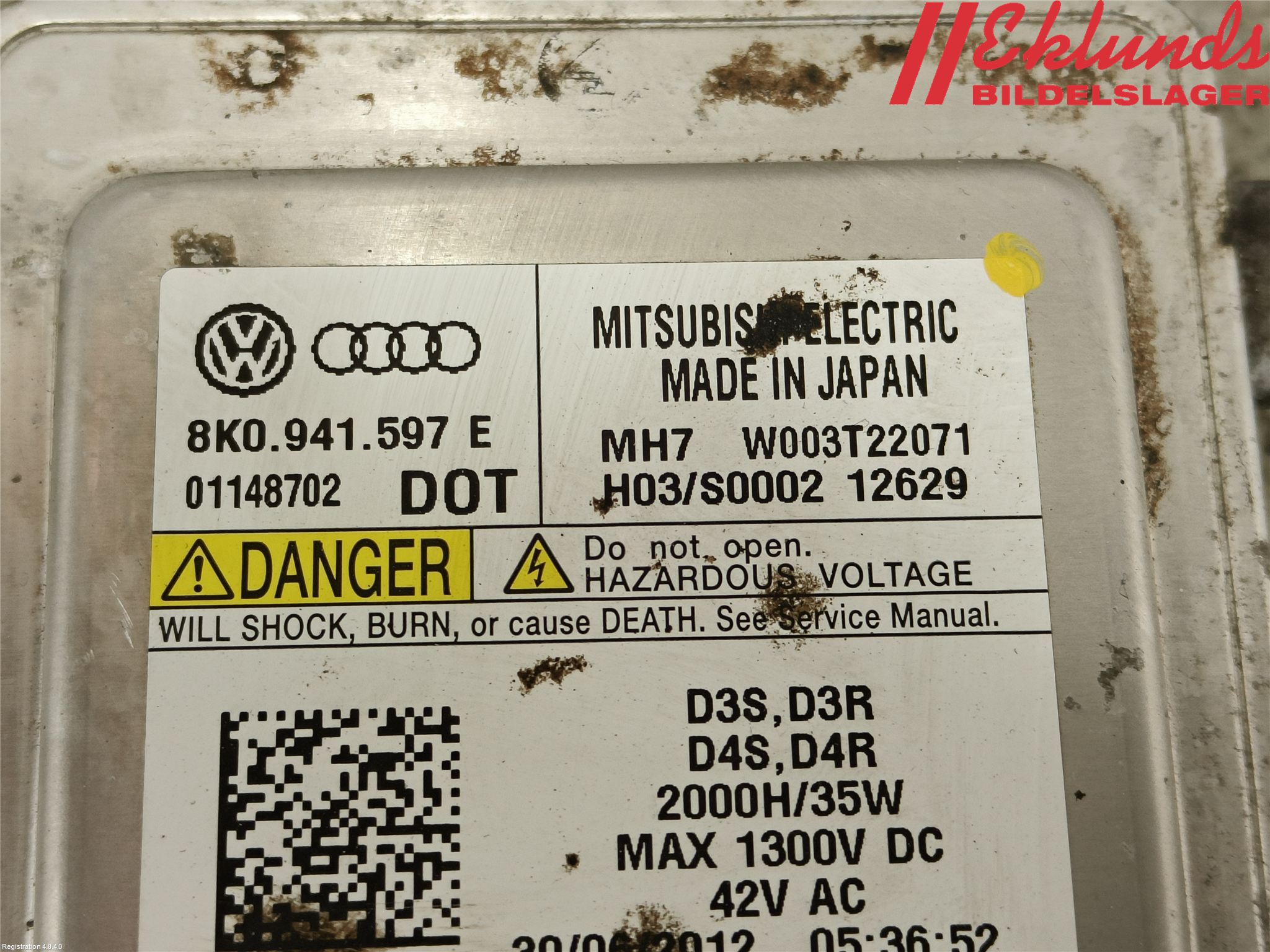 Audi A4 12-15 Styrenhet Strålkastare