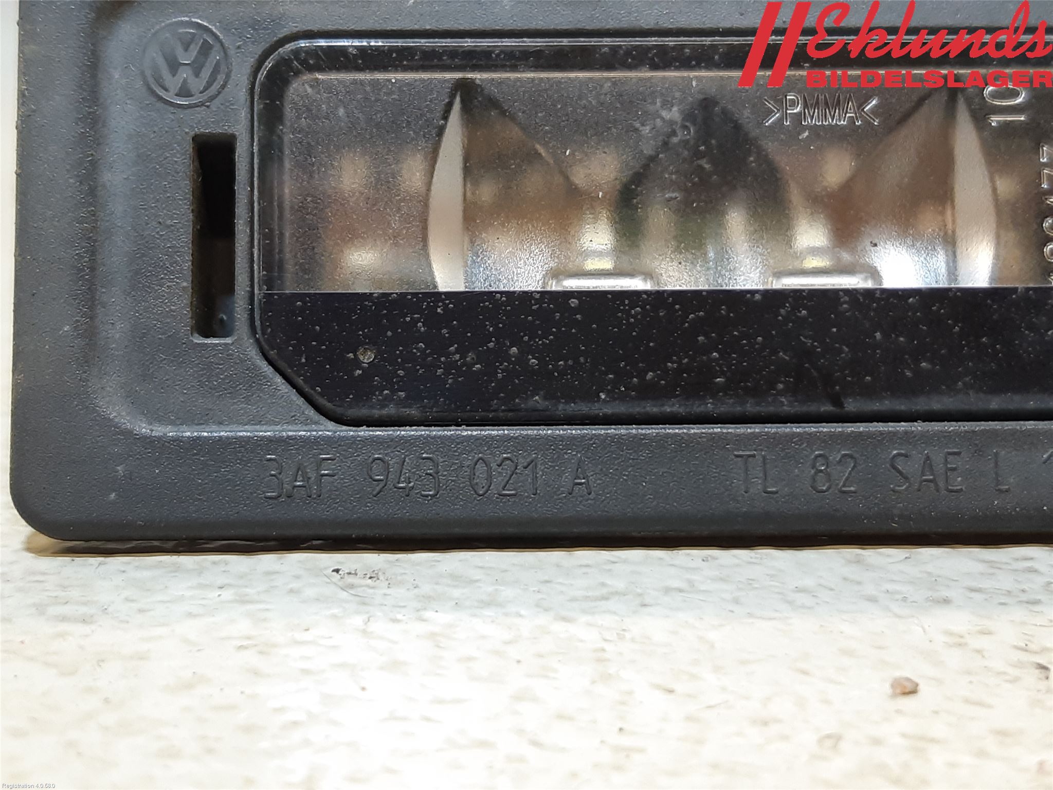Volkswagen VW PASSAT 11-14 Skylt Belysning