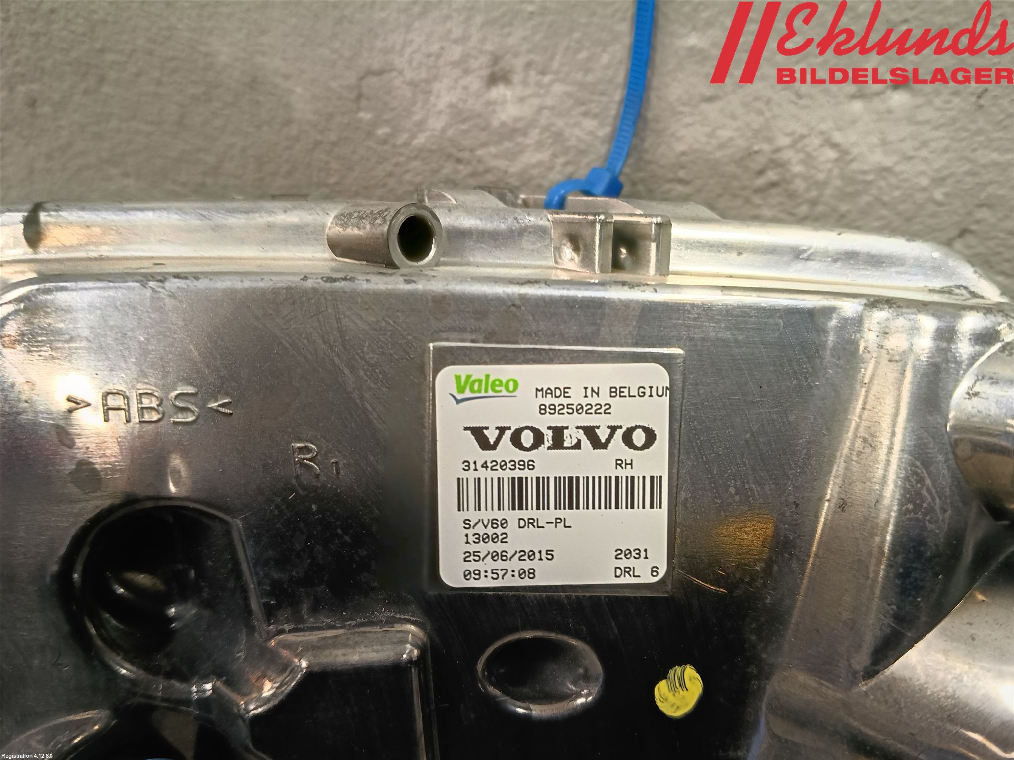 Volvo V60 14-18 Positionsljus Fram Hö