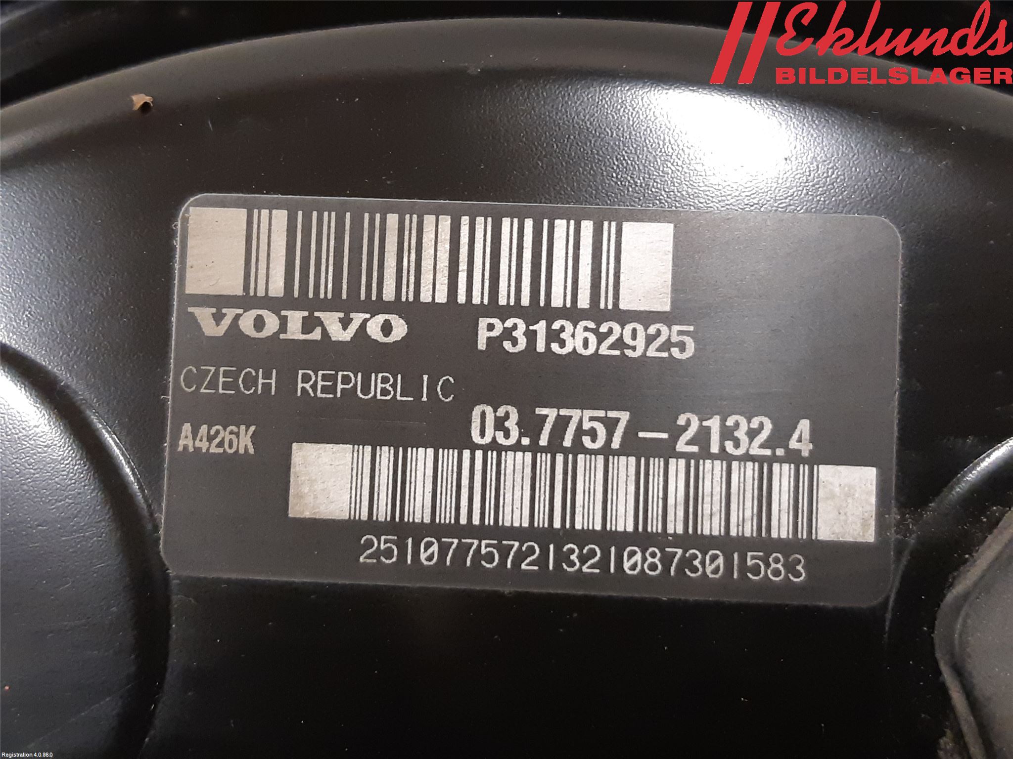 Volvo V40 12-19 Bromsservo