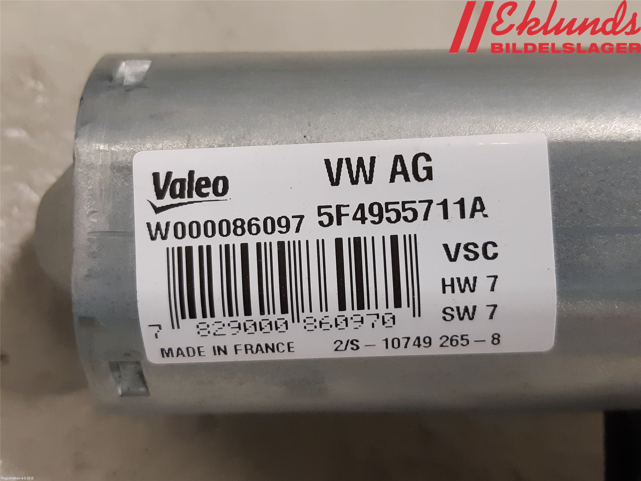 Skoda OCTAVIA (5E) 13-20 Torkarmotor Baklucka