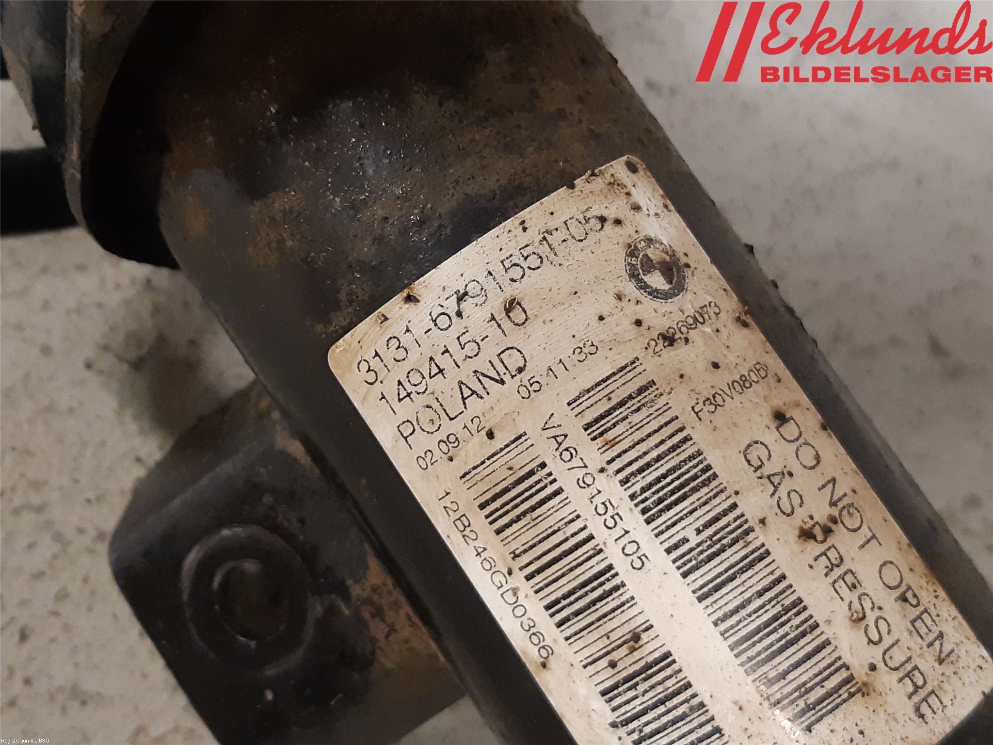 BMW 3 F30/F31/F80 12-19 Fjäderben Fram Höger