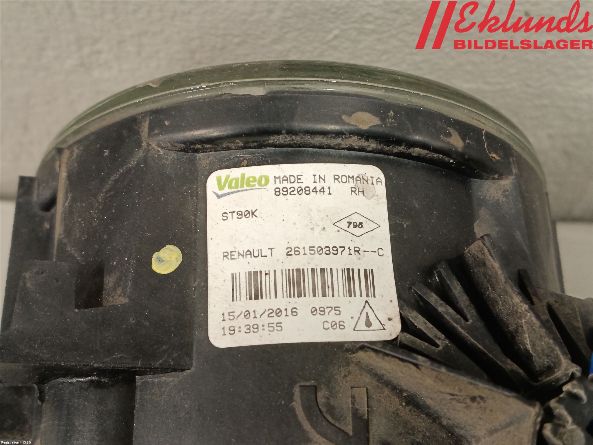Renault CAPTUR 13-19 Dimljus-Varselljus Fram