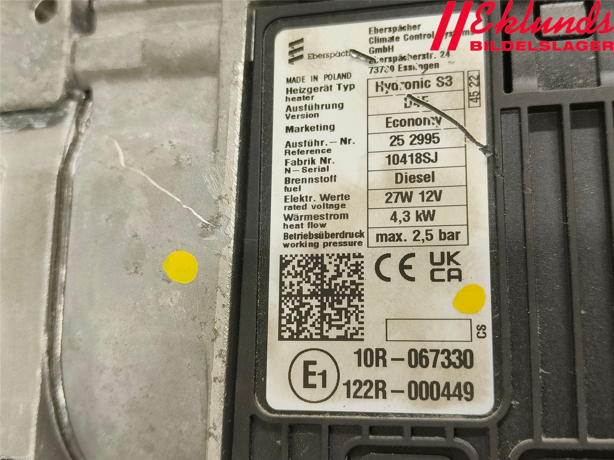 Renault KANGOO/E-TECH 21- Dieselvärmare