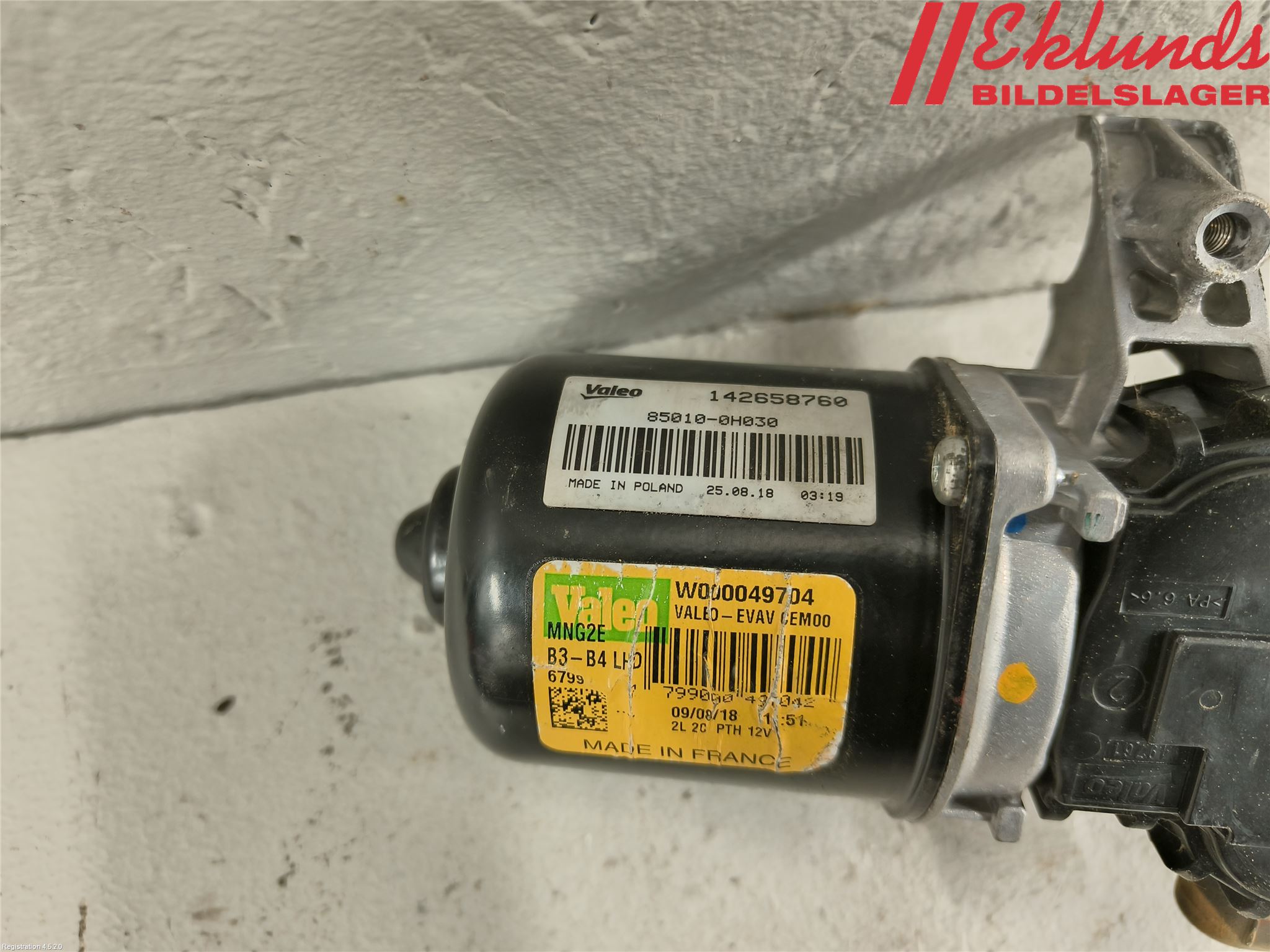 Toyota AYGO 15-21 Torkarmotor Vindruta