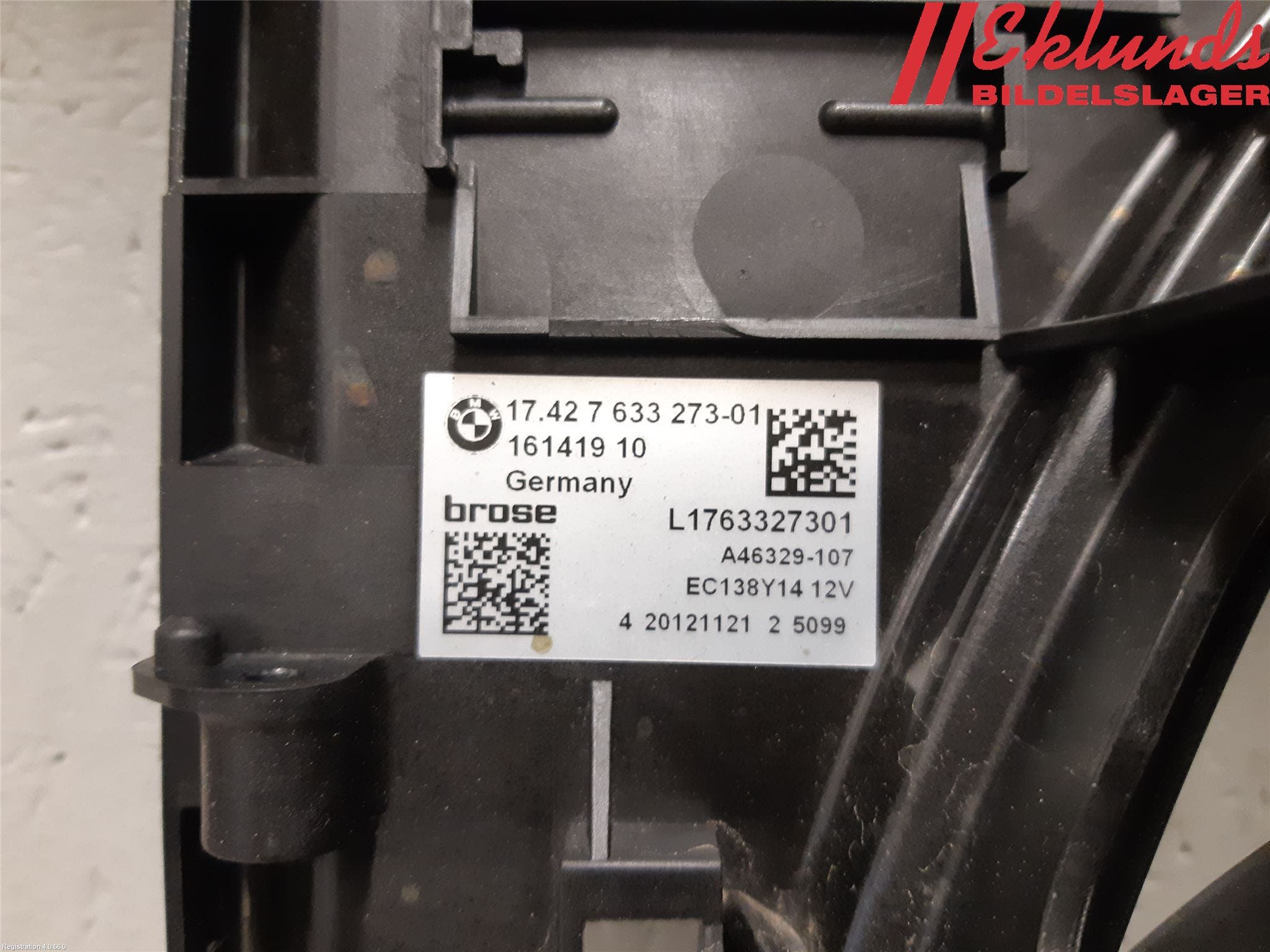 BMW 5 F10/F11/F18 09-17 Kylfläkt El