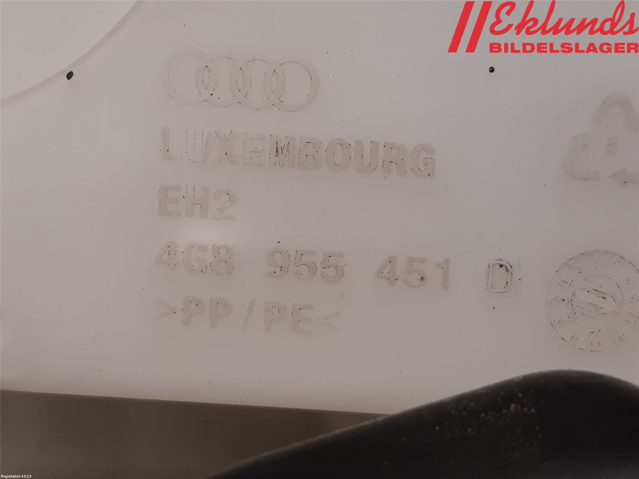 Audi A6/S6 4G 11-18 Spolartank Vindruta-Strål
