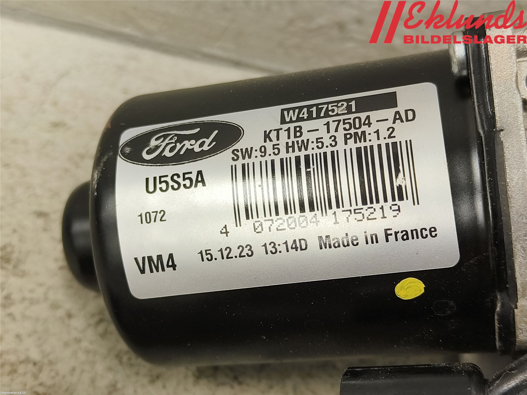 Ford TRANSIT/TOURNEO CONNECT 22- Torkarmotor Vindruta
