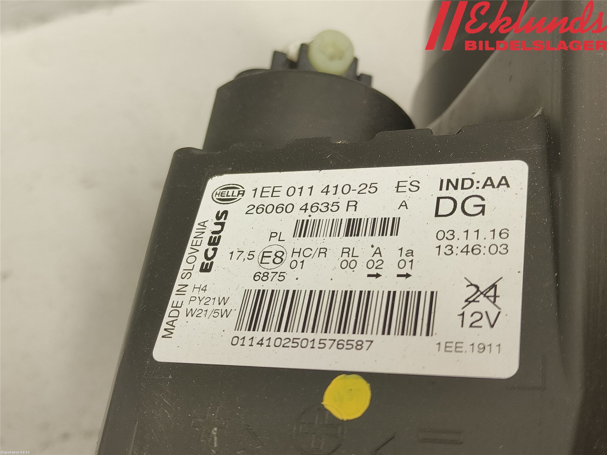 Fiat TALENTO 16- Strålkastare Vänster